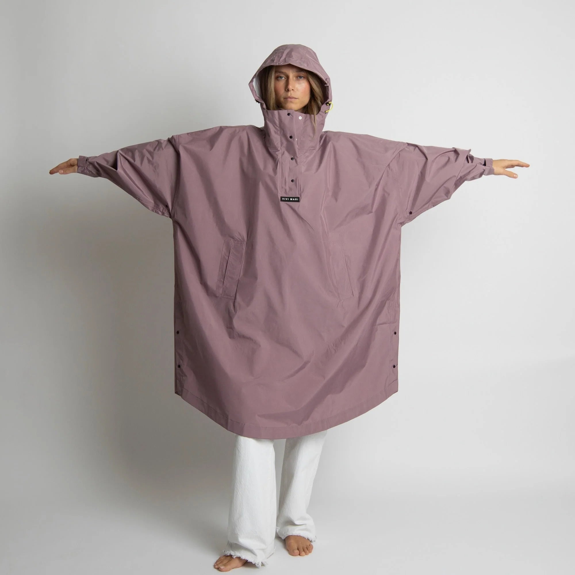 Raincoat „Solid Ash Plum"