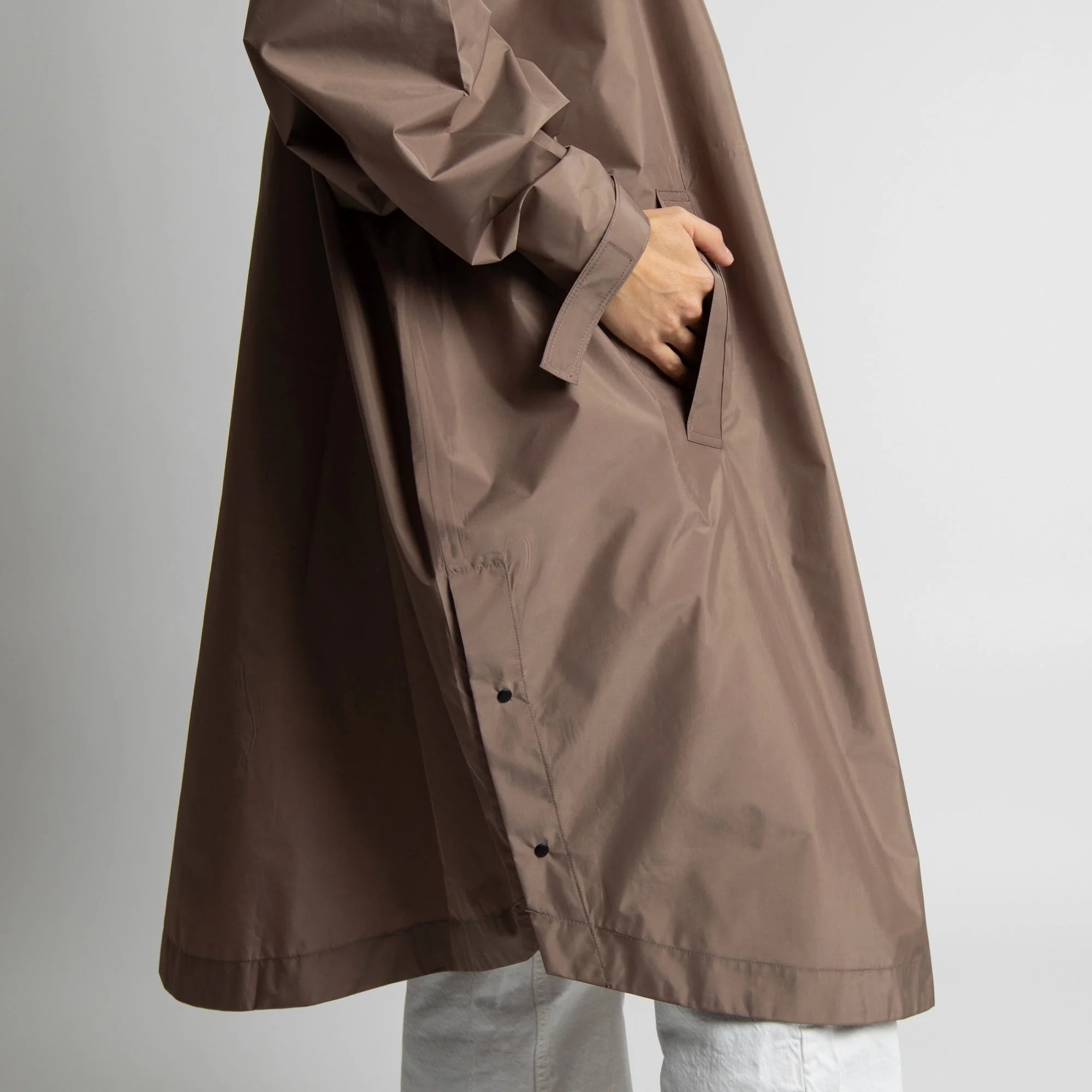Raincoat „Solid dark mushroom"