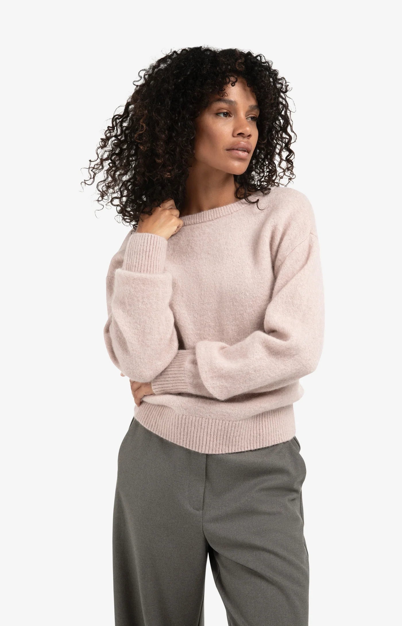 Weicher Pullover mit V-Ausschnitt