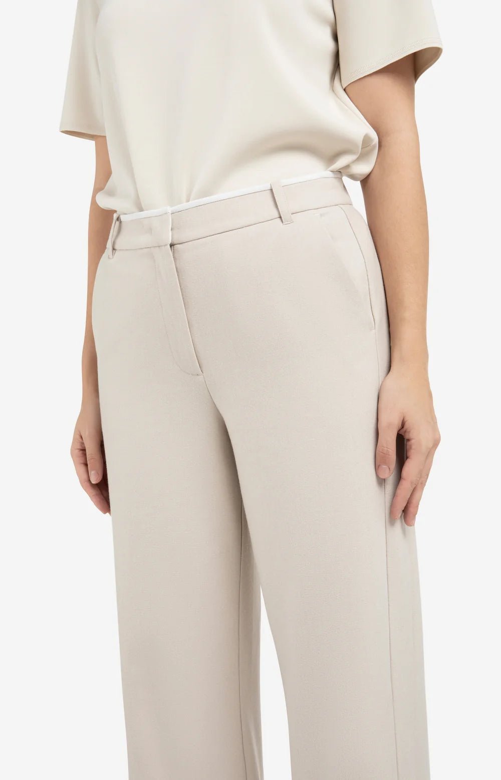 Weiche gewebte Hose mit weitem Bein - Dein Lieblingsladen Concept