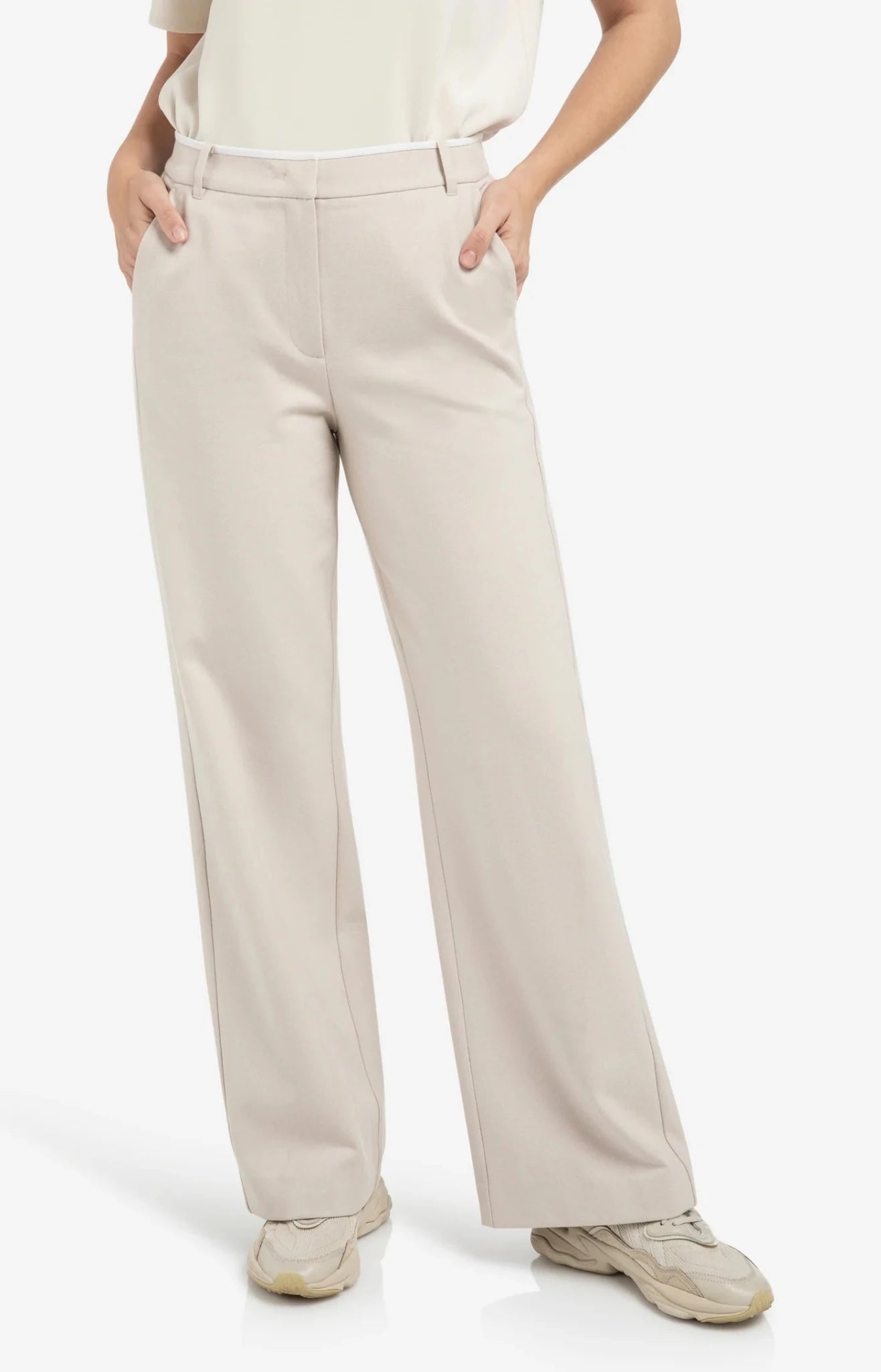 Weiche gewebte Hose mit weitem Bein - Dein Lieblingsladen Concept