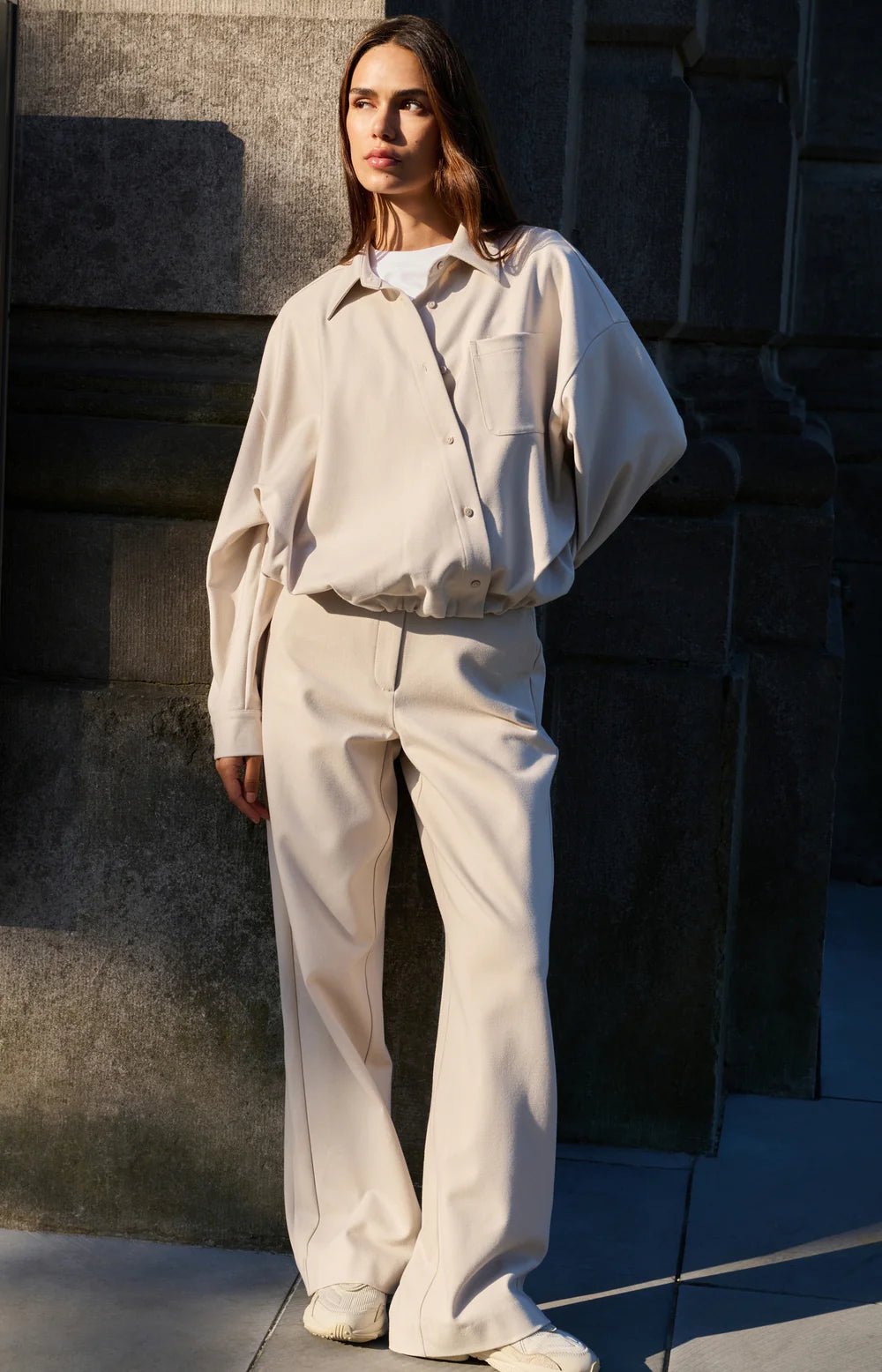 Weiche gewebte Hose mit weitem Bein - Dein Lieblingsladen Concept