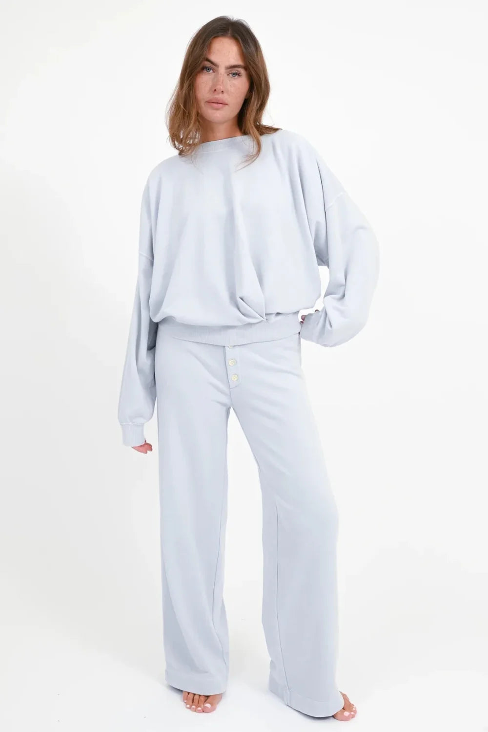 Sweatshirt "Belly" blue ice