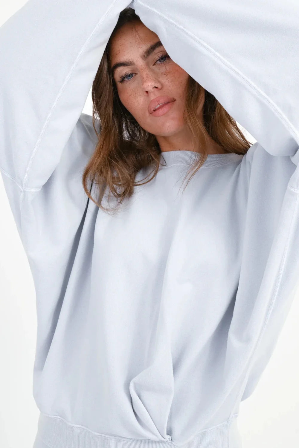 Sweatshirt "Belly" blue ice