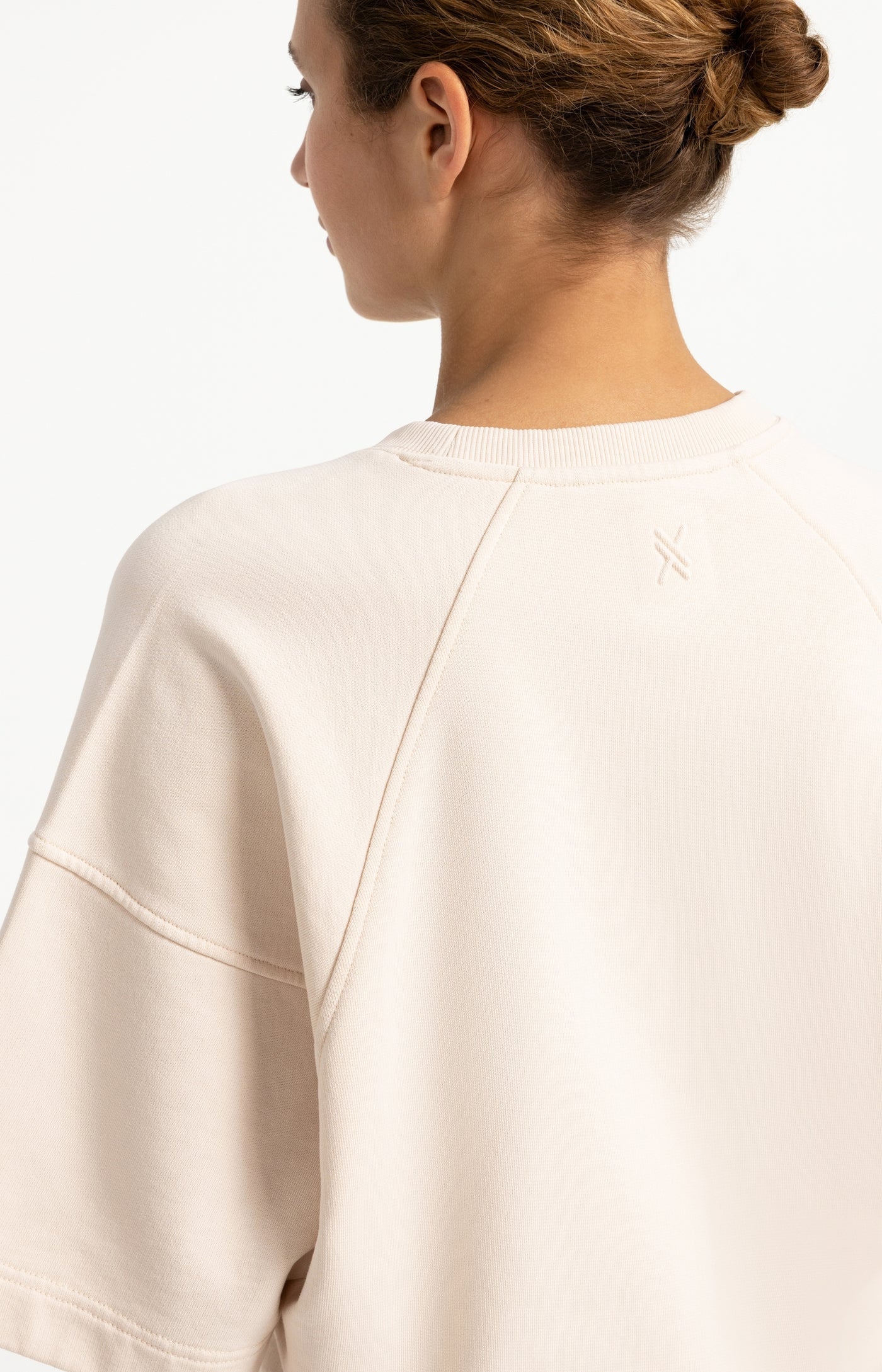 Gewaschenes Kurzarm-Sweatshirt