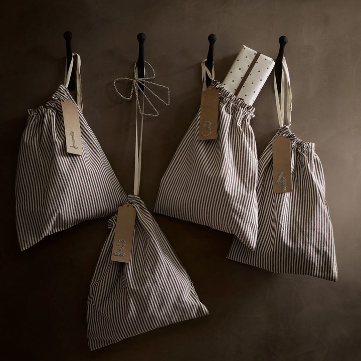 Geschenksäckchen 4er Set-mocca