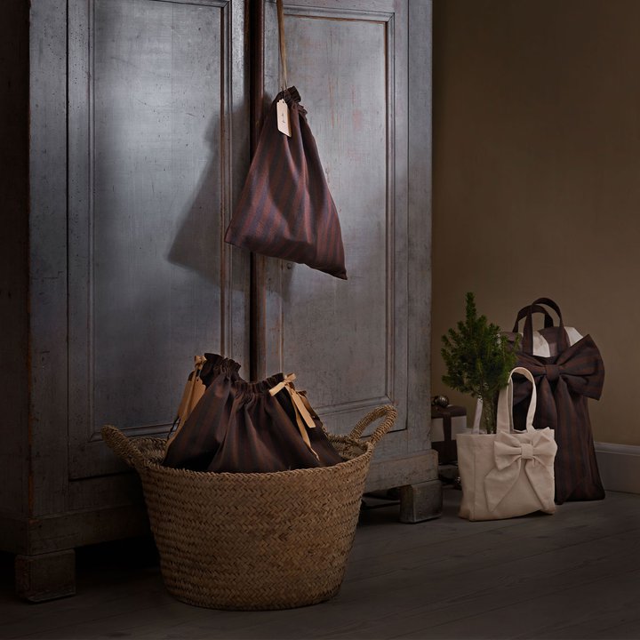 Geschenktasche "Bow"-brown