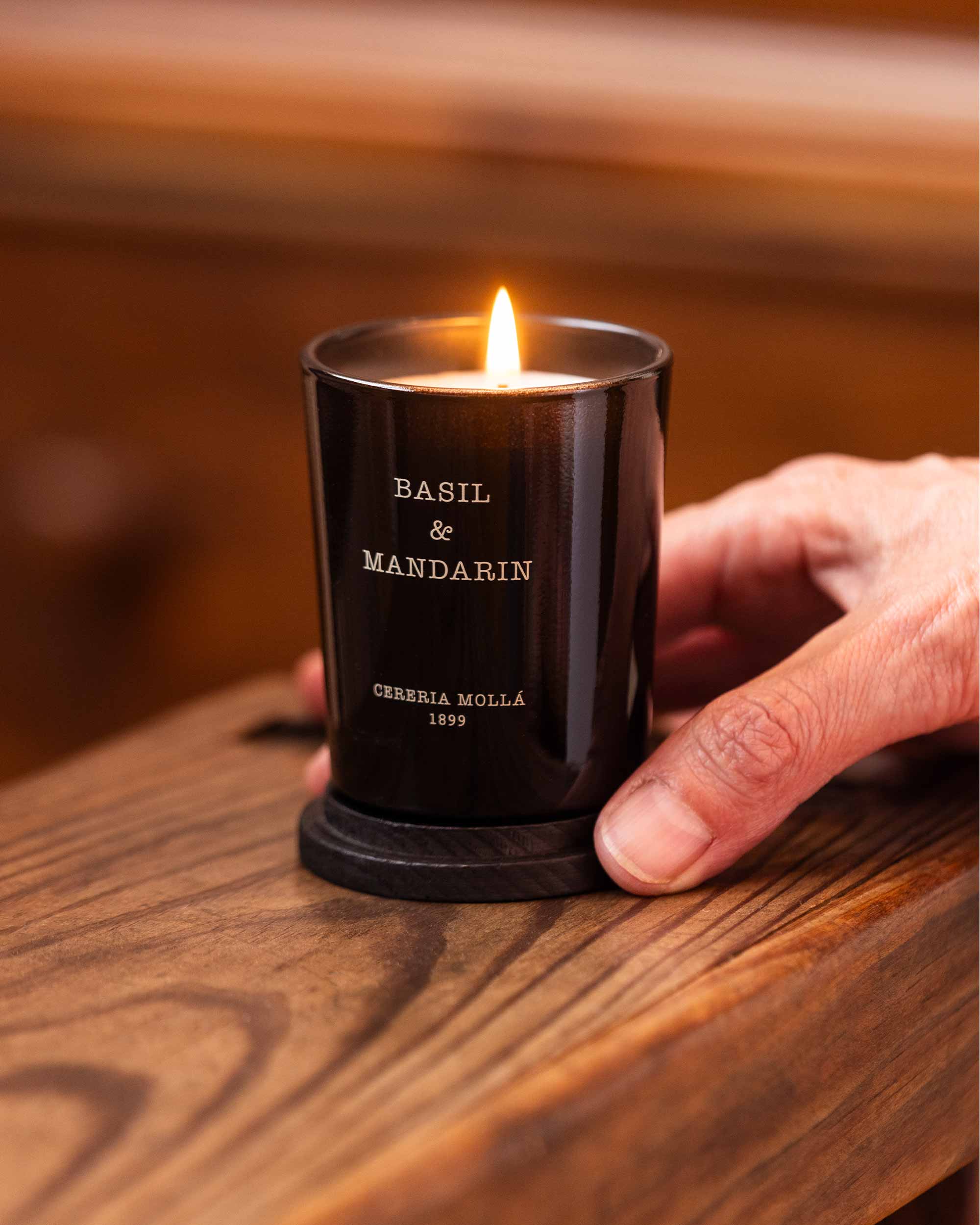 Mini Duftkerze „Basil & Mandarin 70g"
