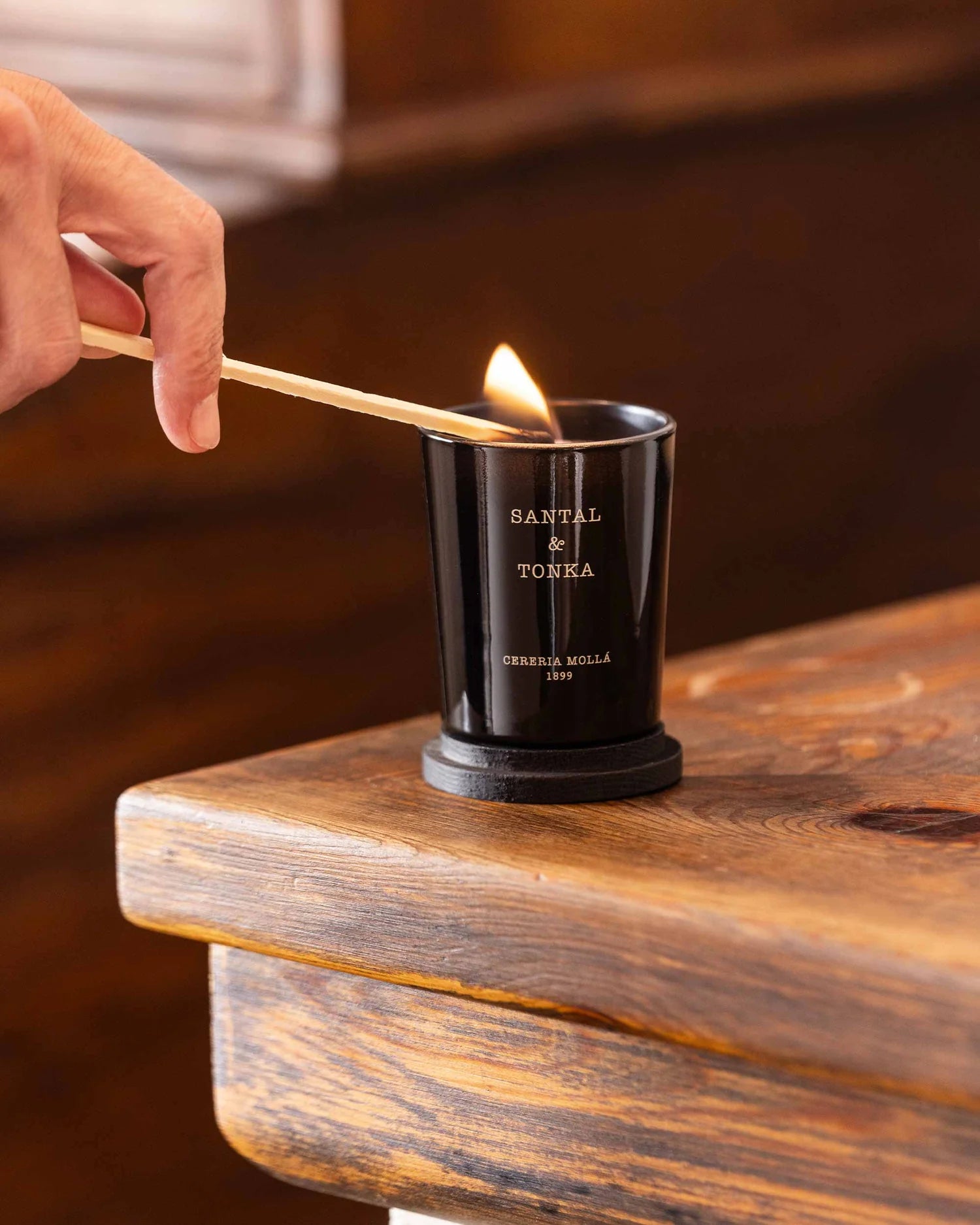 Mini Duftkerze „Santal & Tonka Premium 70g“