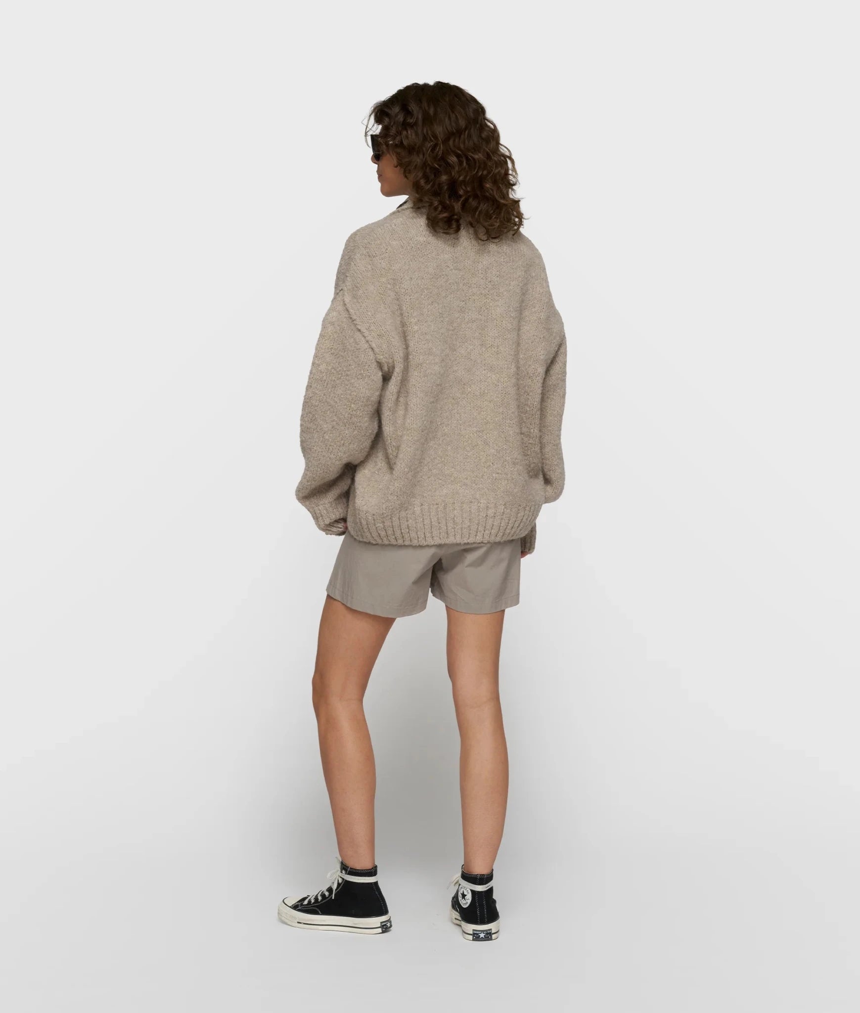 Short Belted Knit Cardigan - Dein Lieblingsladen Concept