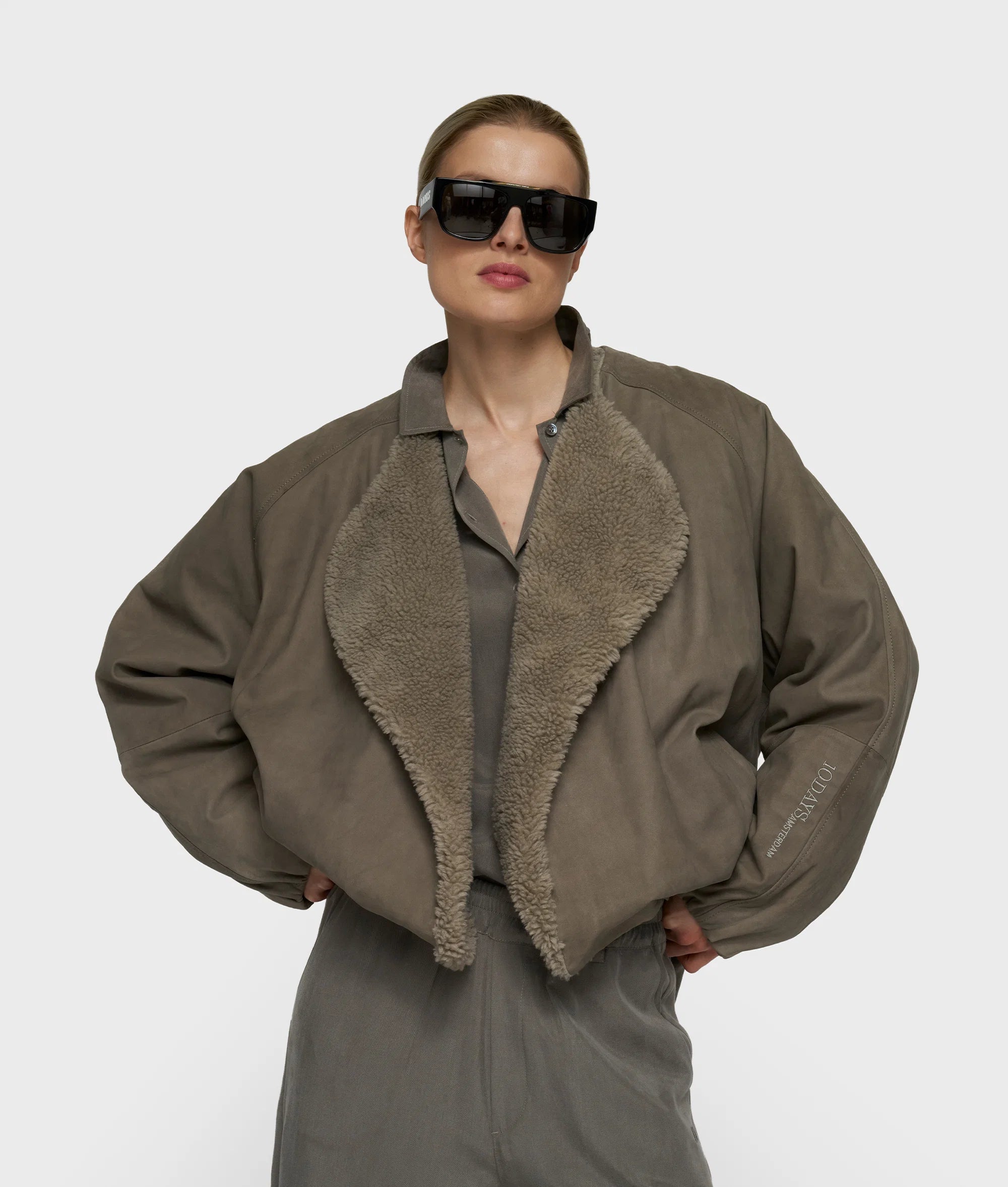 Suede Jacket dark fog
