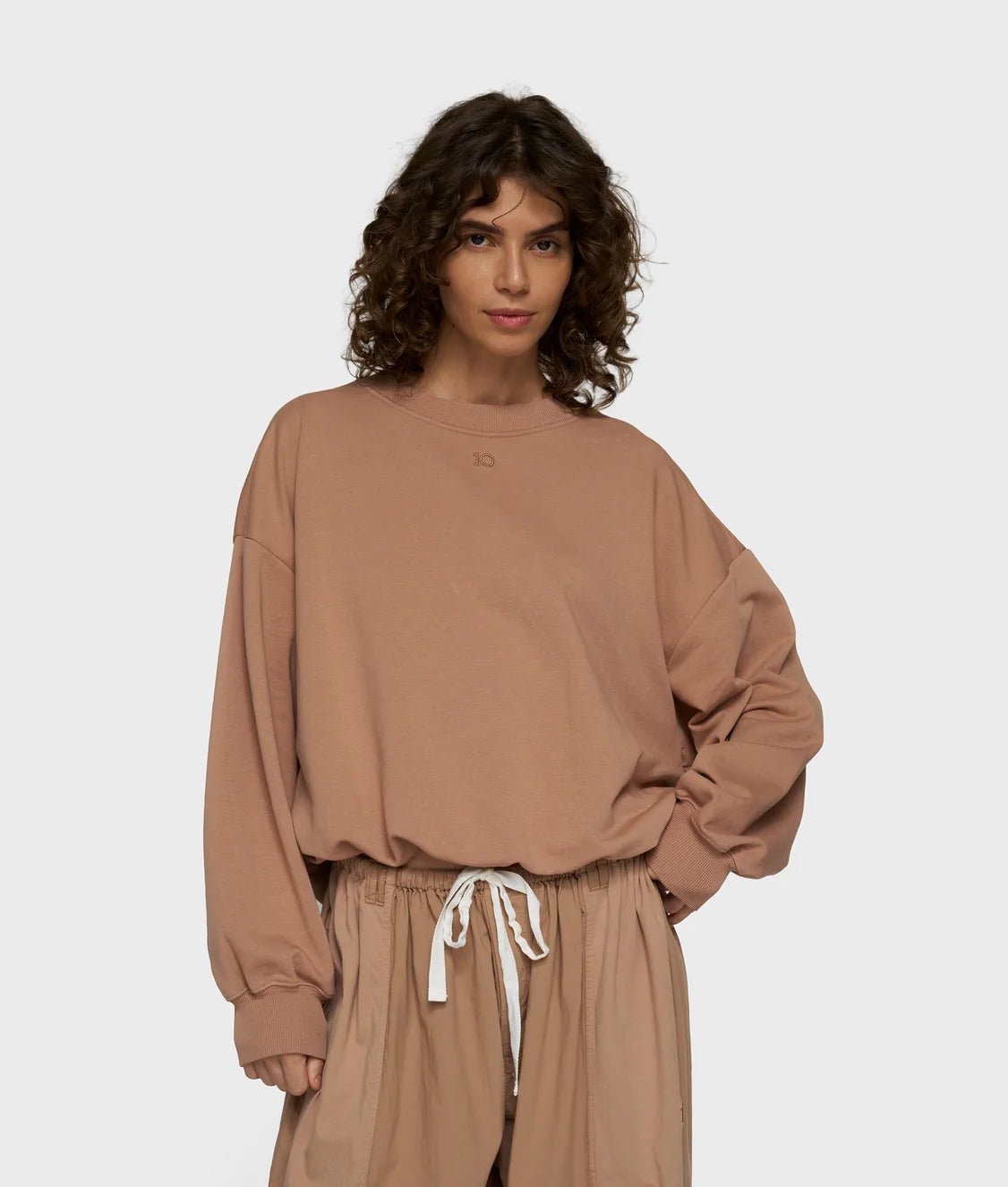 Pleated Sweater 20-827-6203-light fudge - Dein Lieblingsladen Concept