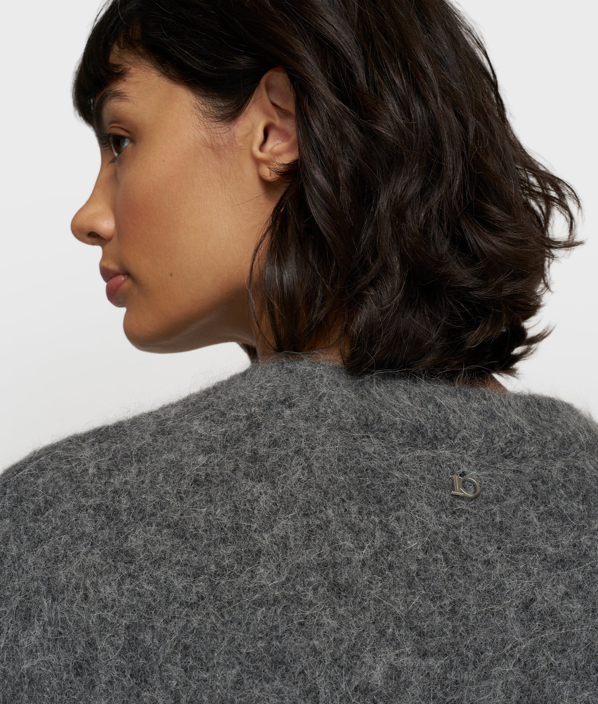 Puffy Hairy Knit Bomber