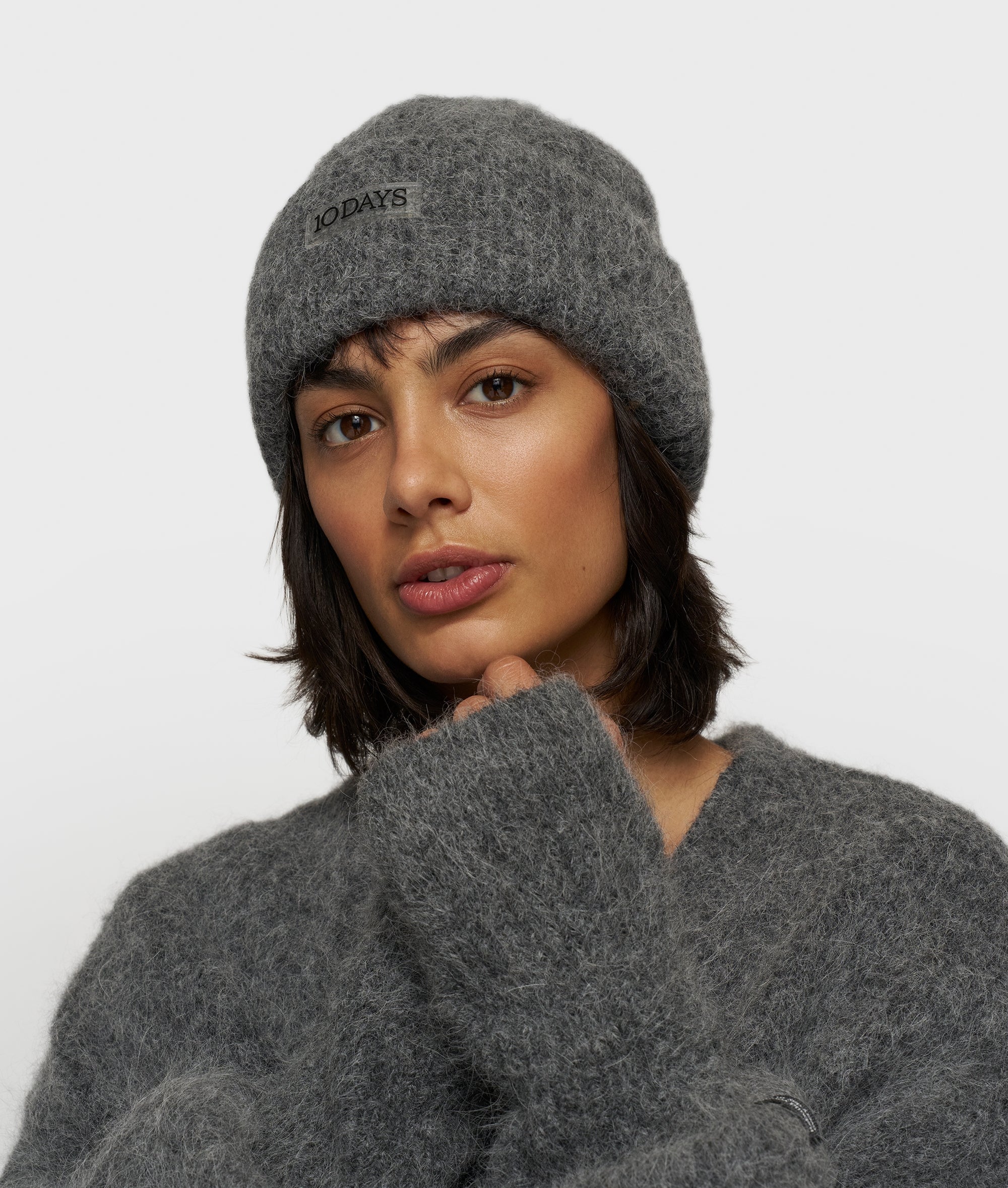 Hairy Knit Beanie