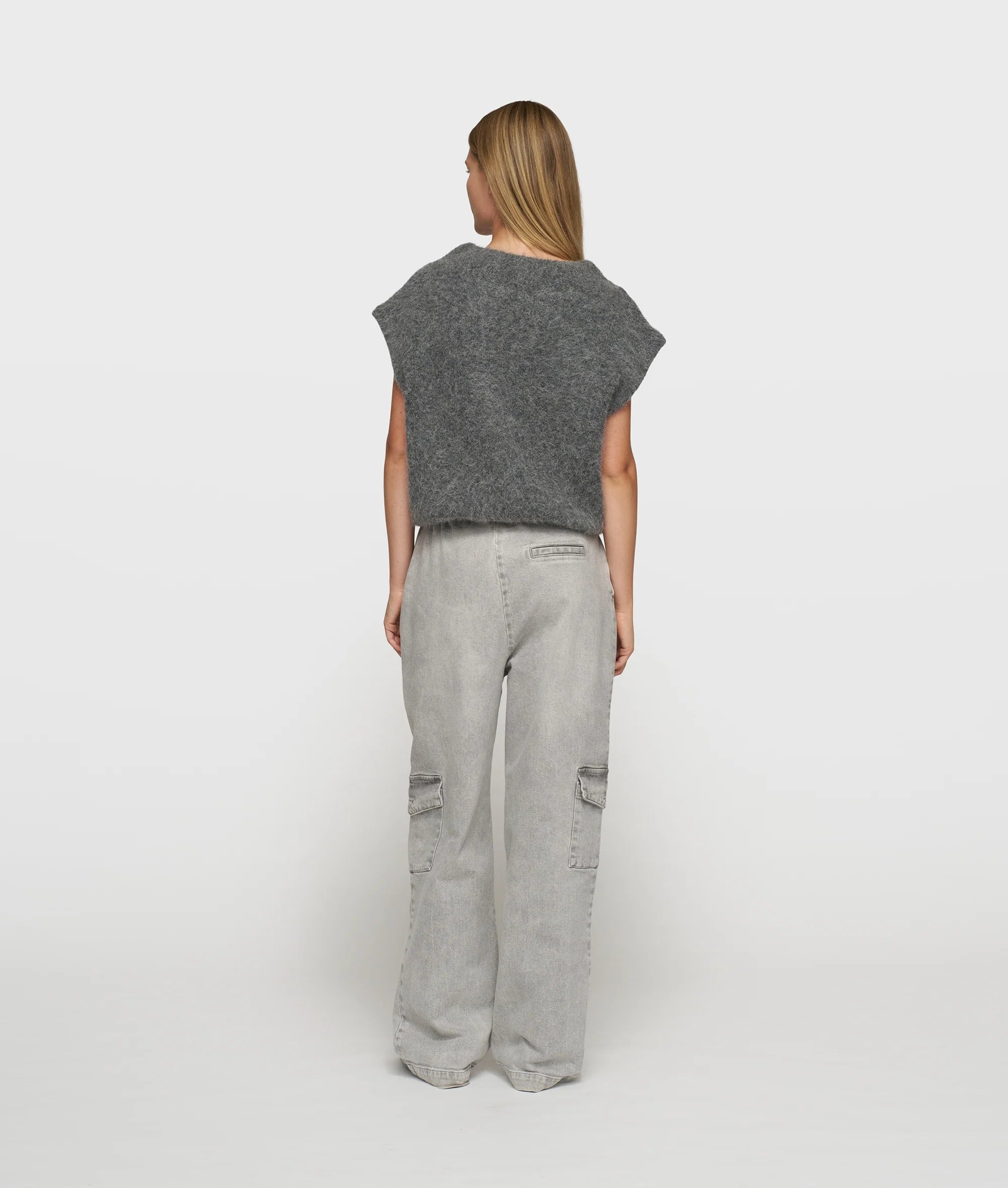 Ballon Hairy Knit Top