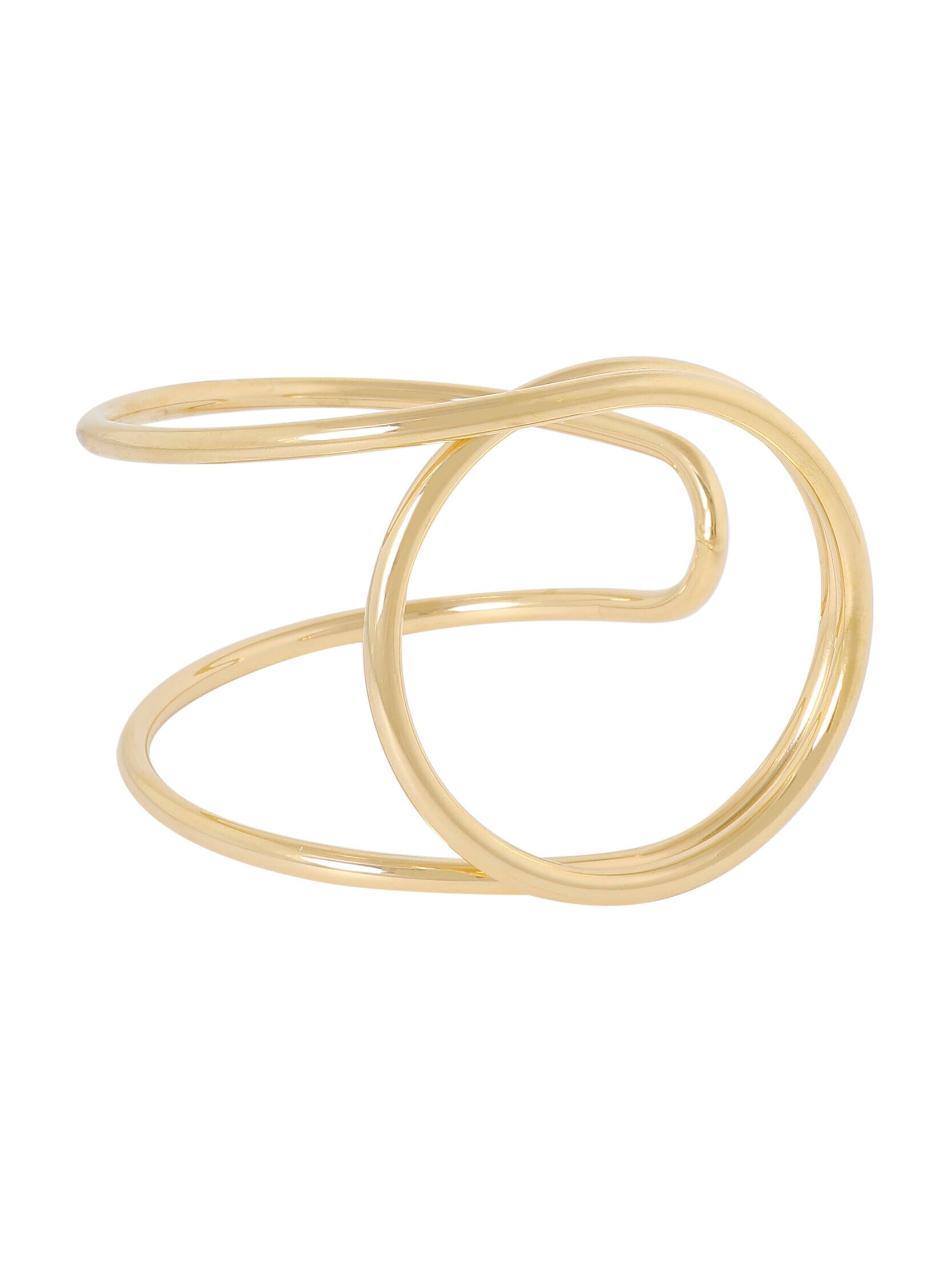 Armreif "Wide bangle with open circle"