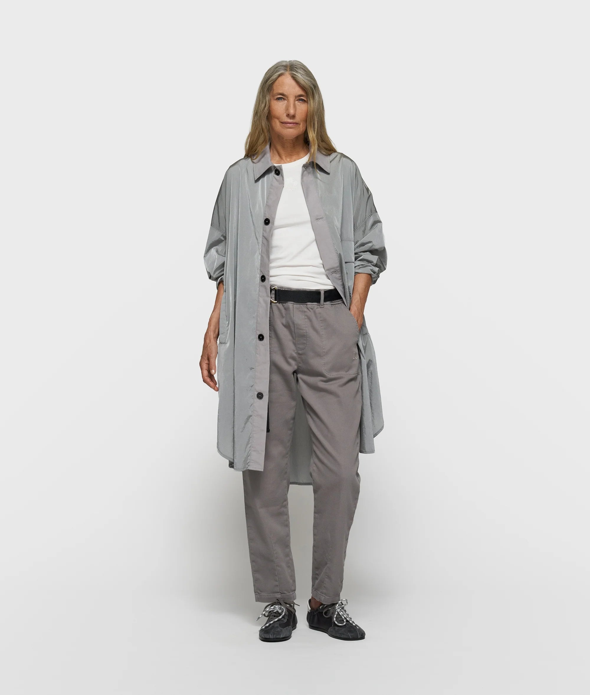 Belted Pants Jog Twill