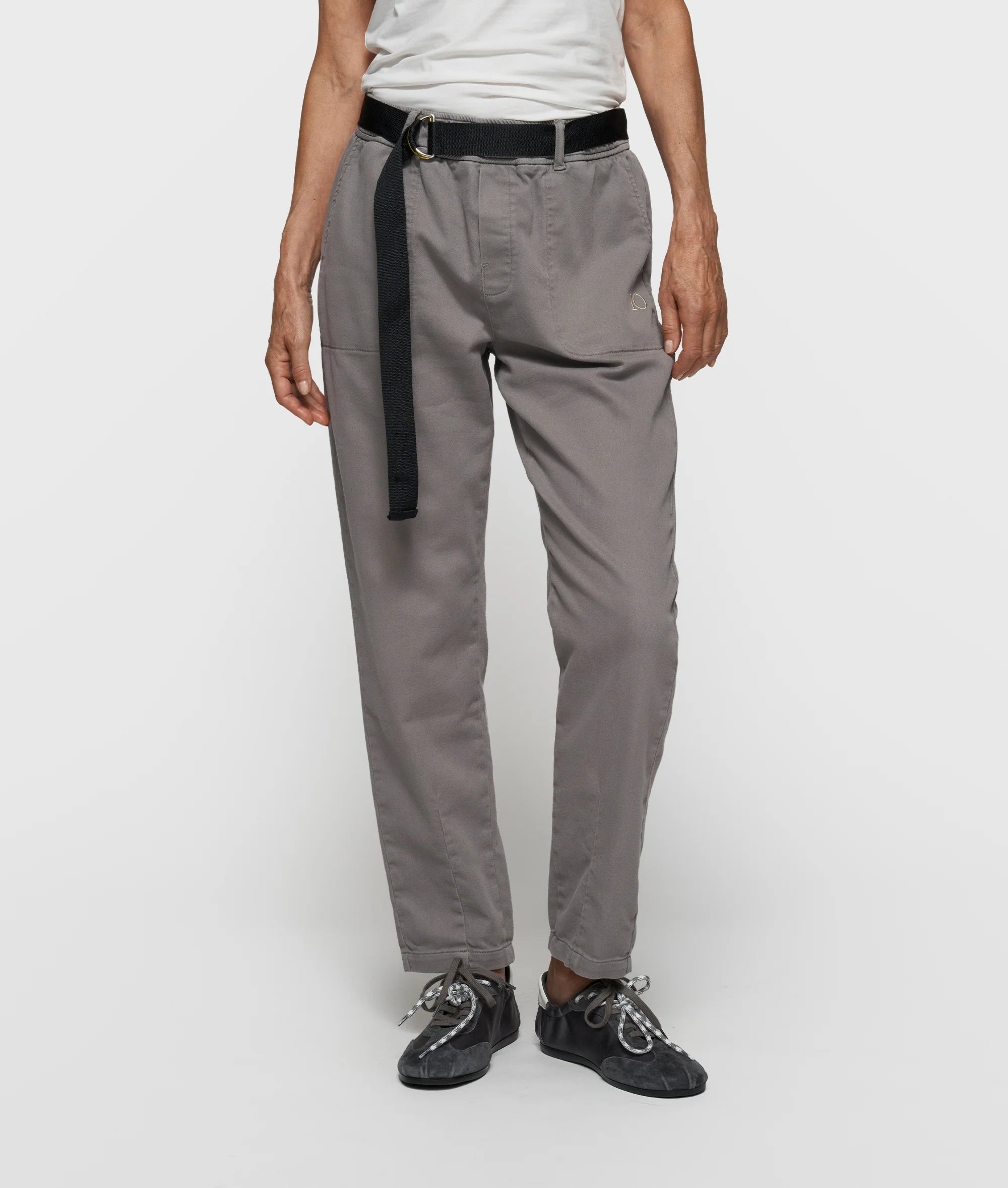 Belted Pants Jog Twill