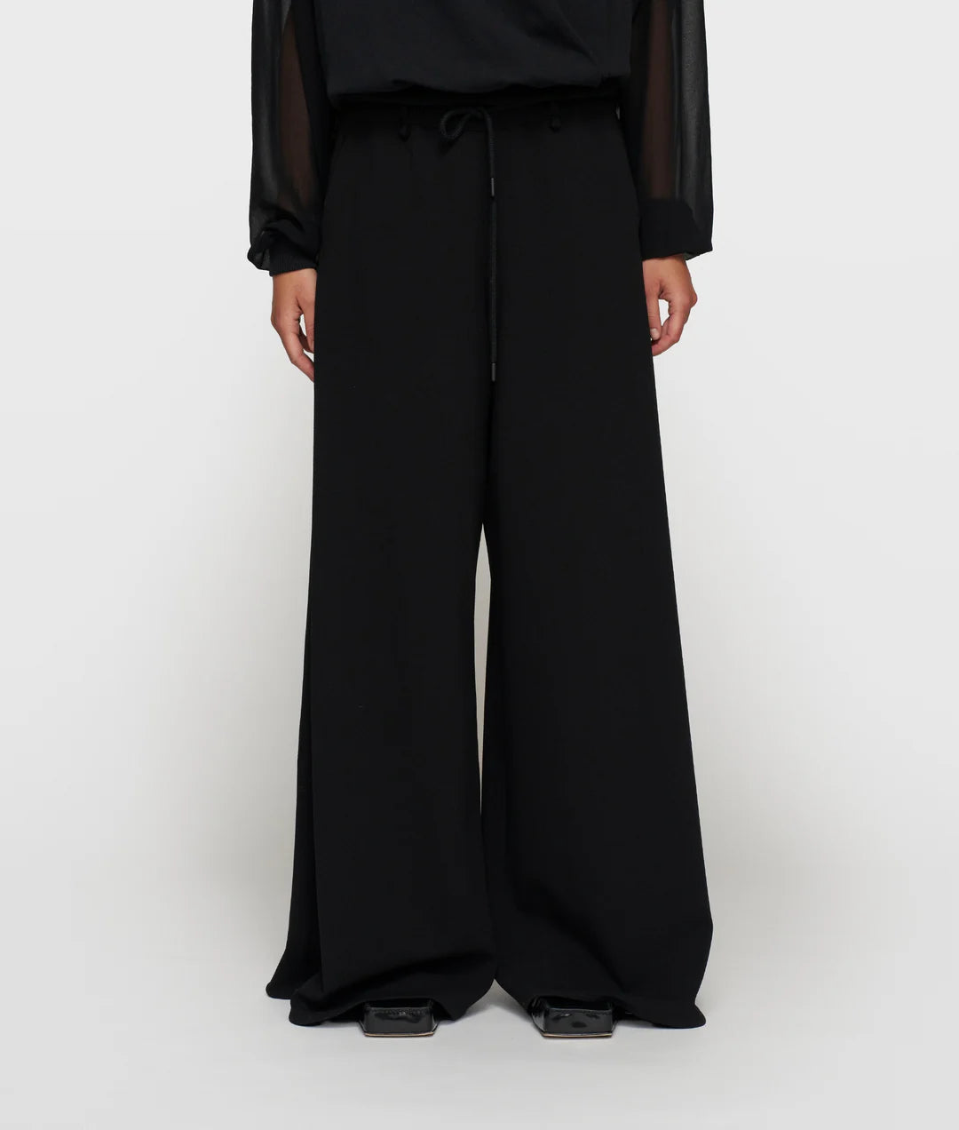Wide Leg Pants Crepe
