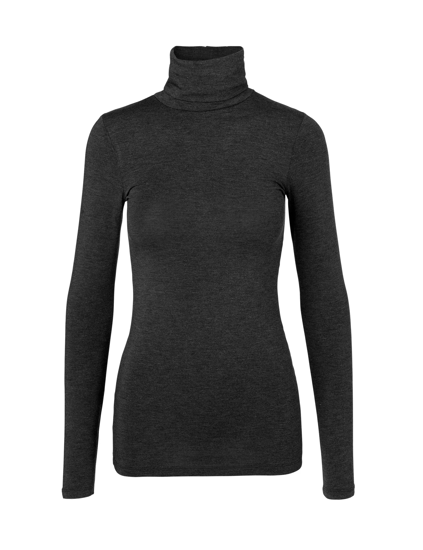Basic Longsleeve "Ina" dark grey melange