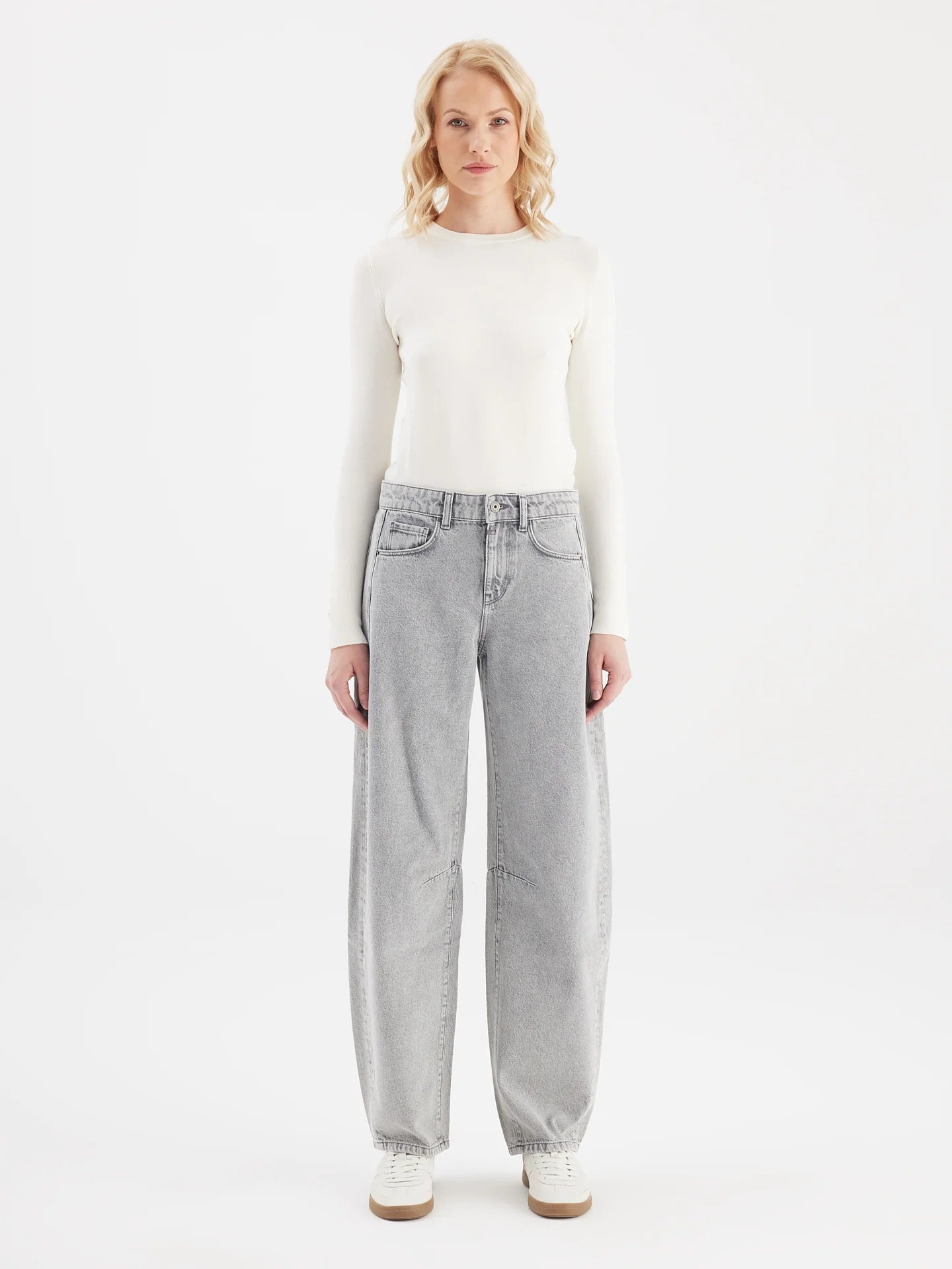 Jeans "Clara" marble grey