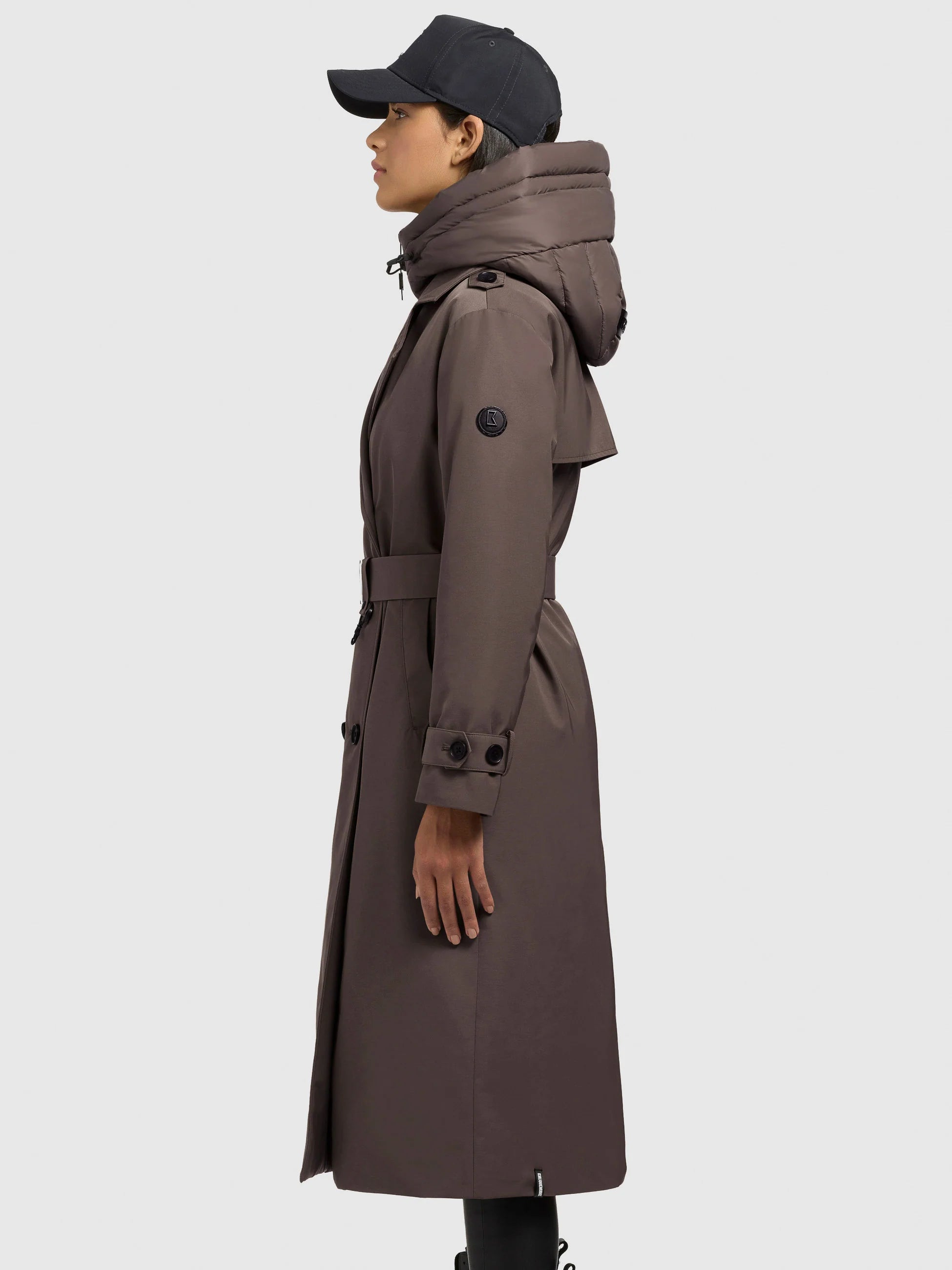 Mantel "Elena" city taupe