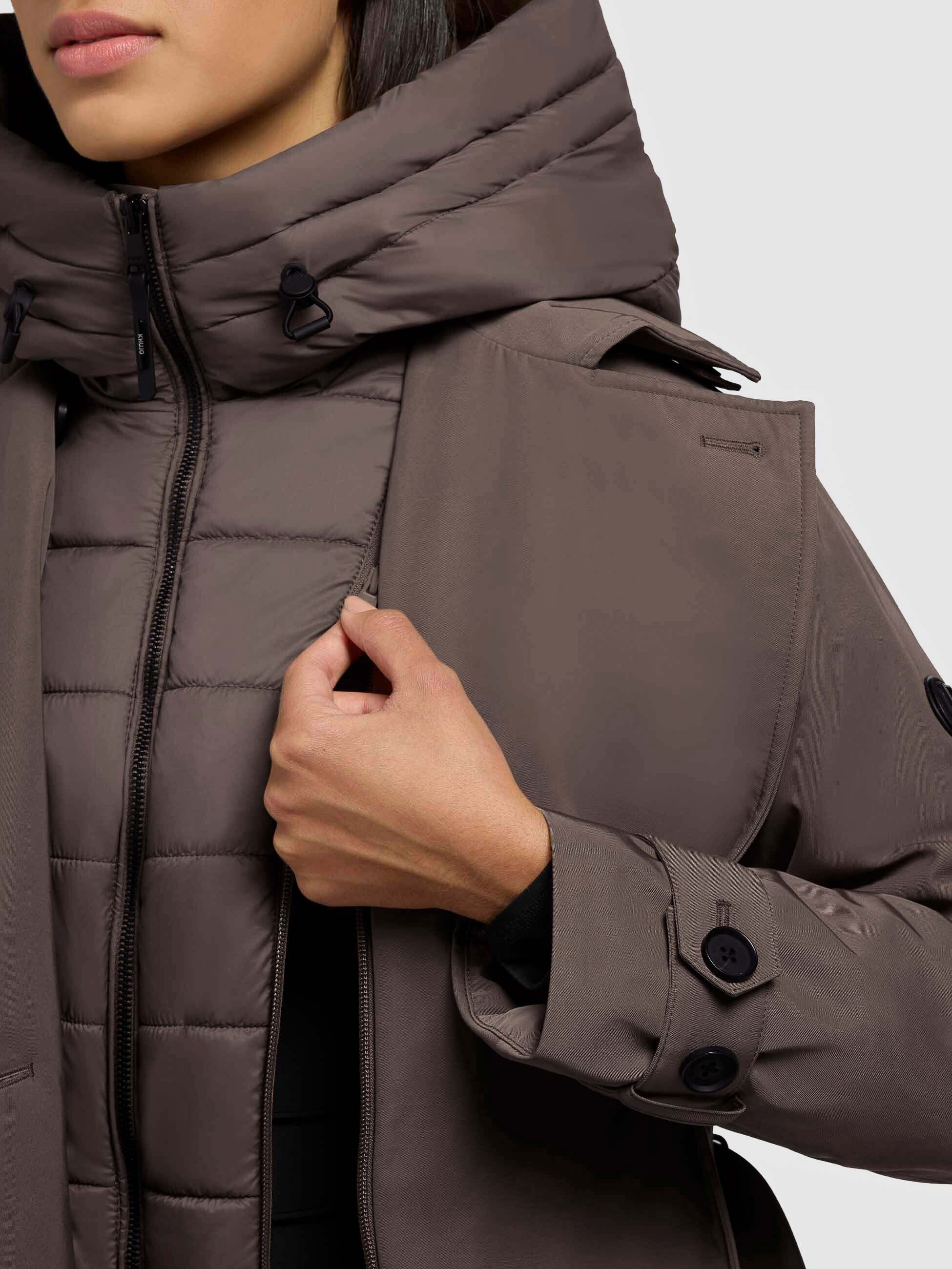 Mantel "Elena" city taupe