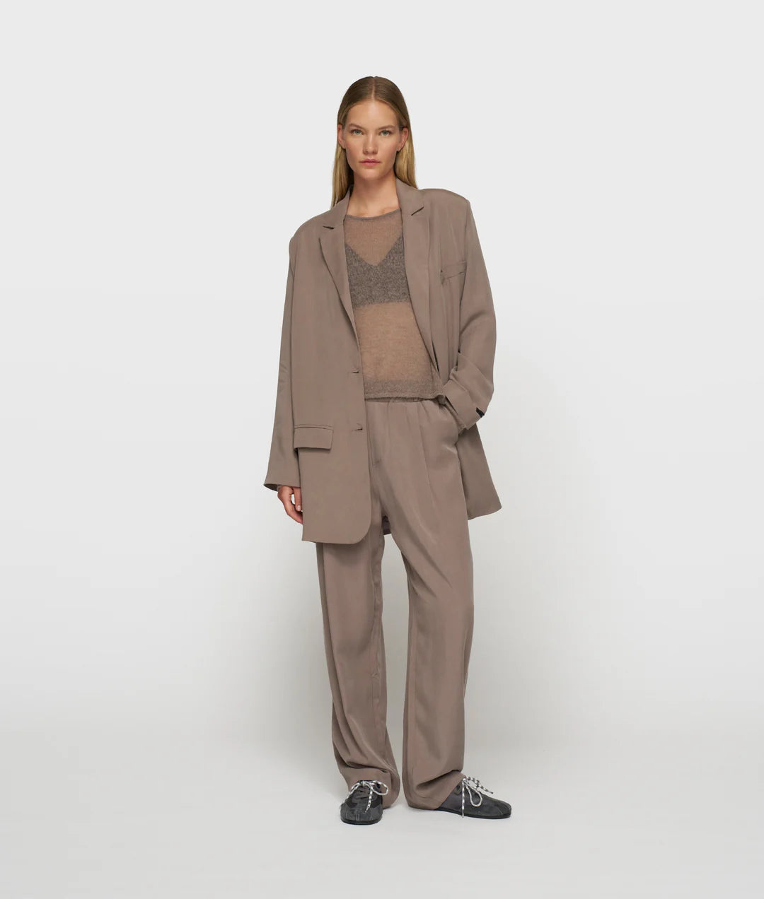 Long Flowy Blazer Lyocell