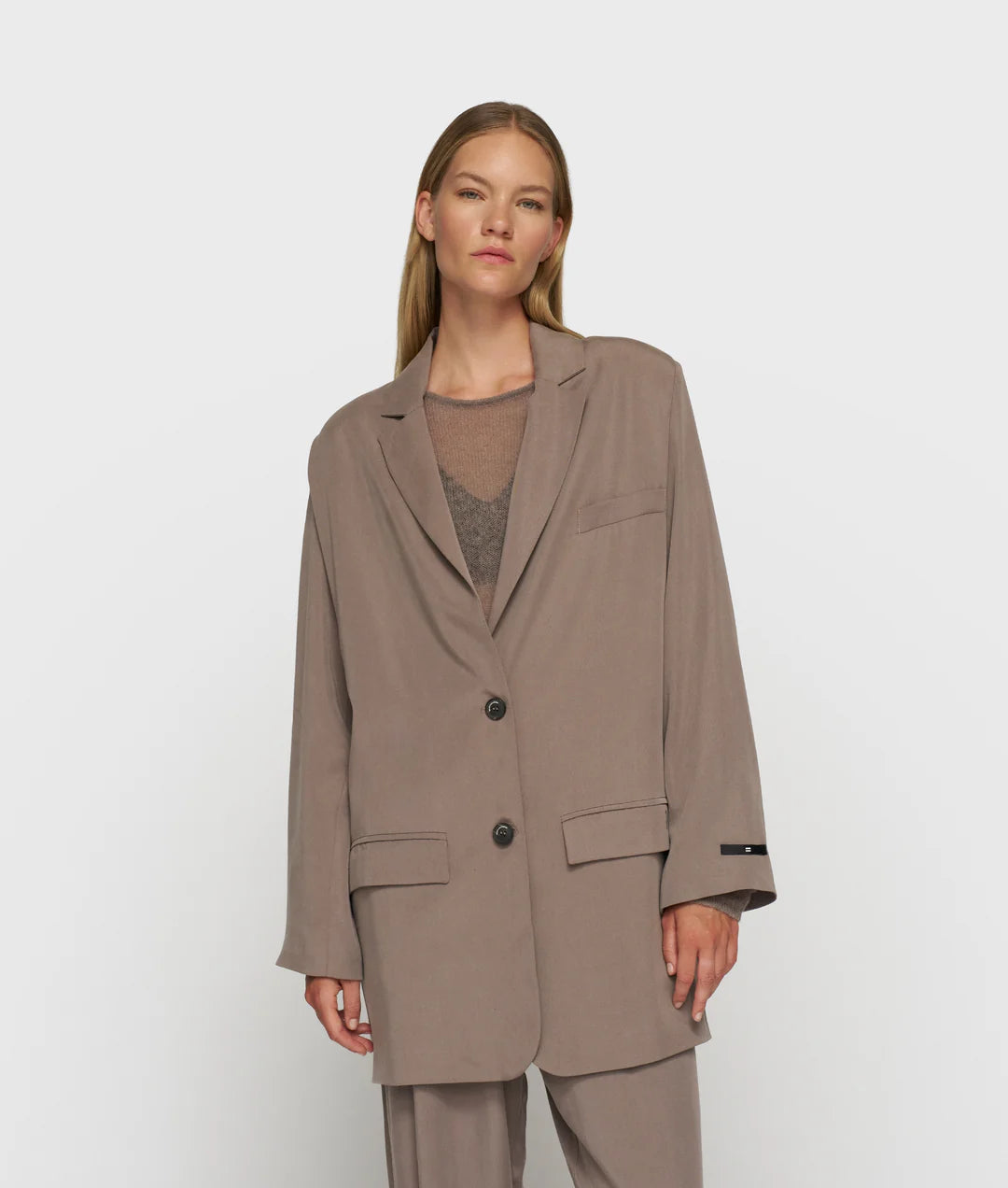 Long Flowy Blazer Lyocell