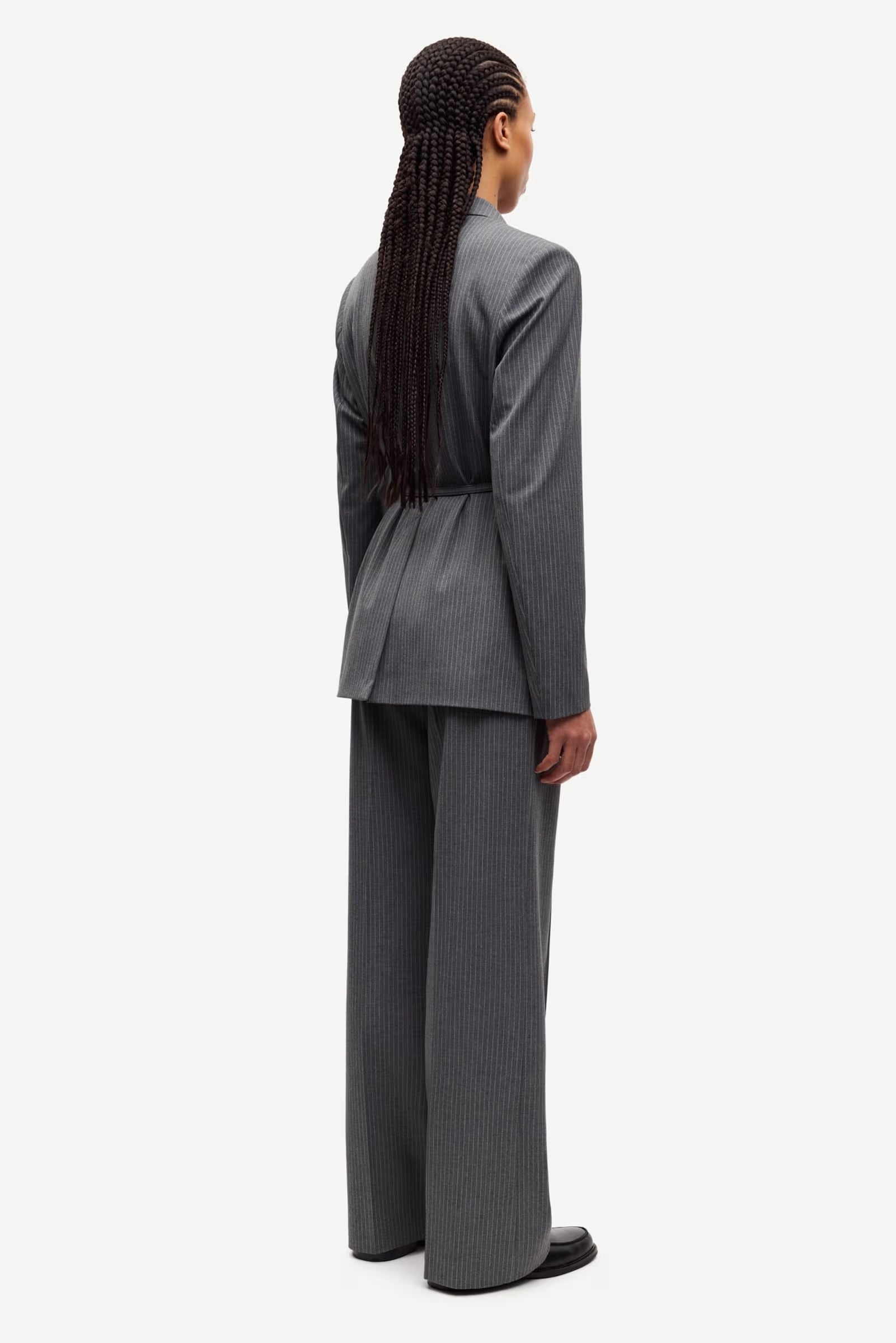Hose "Salot"-dark gull gray pinstripe
