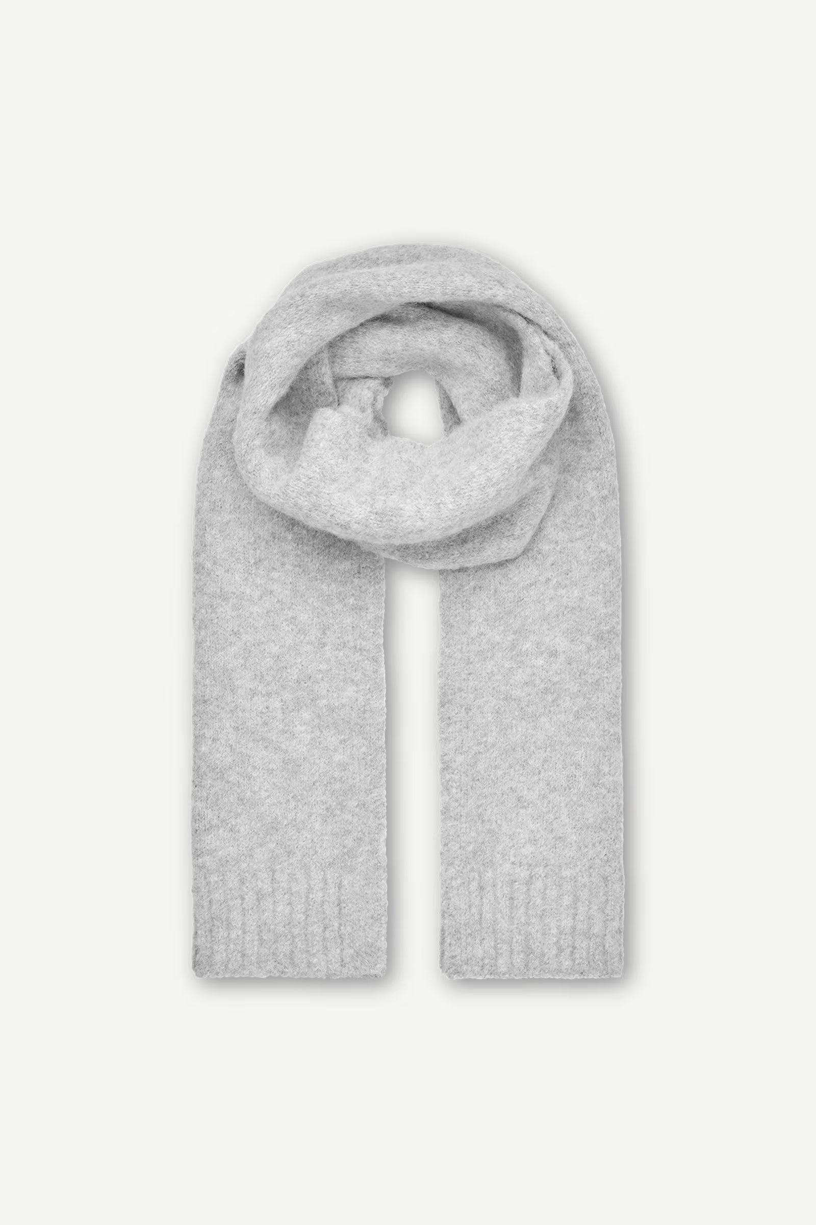 Scarf "Sajeanne" light grey melee