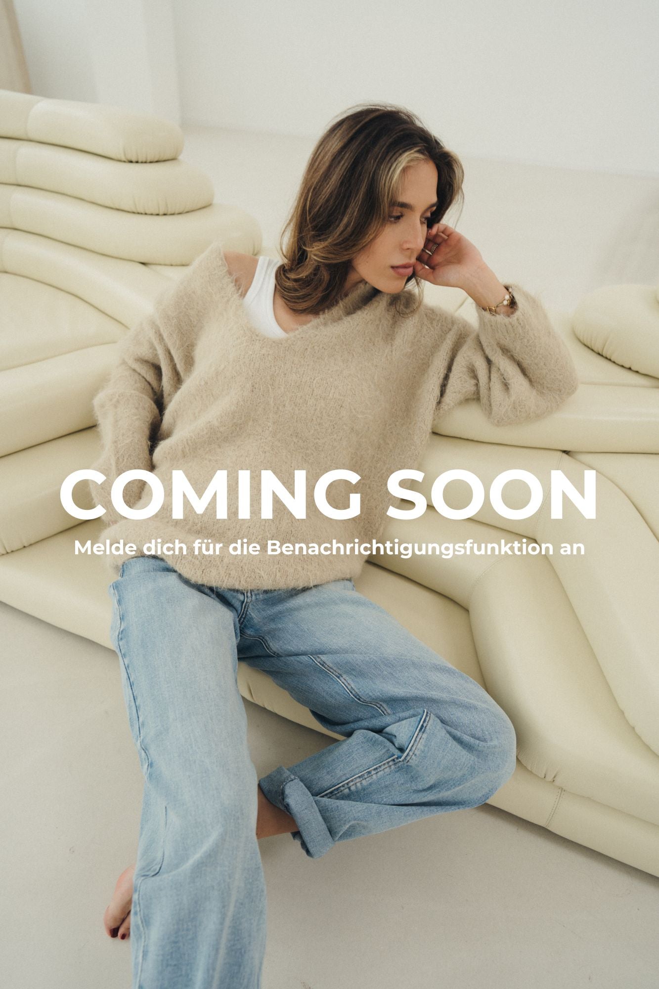Oversize Pullover „FemkeDLL“ light golden khaki
