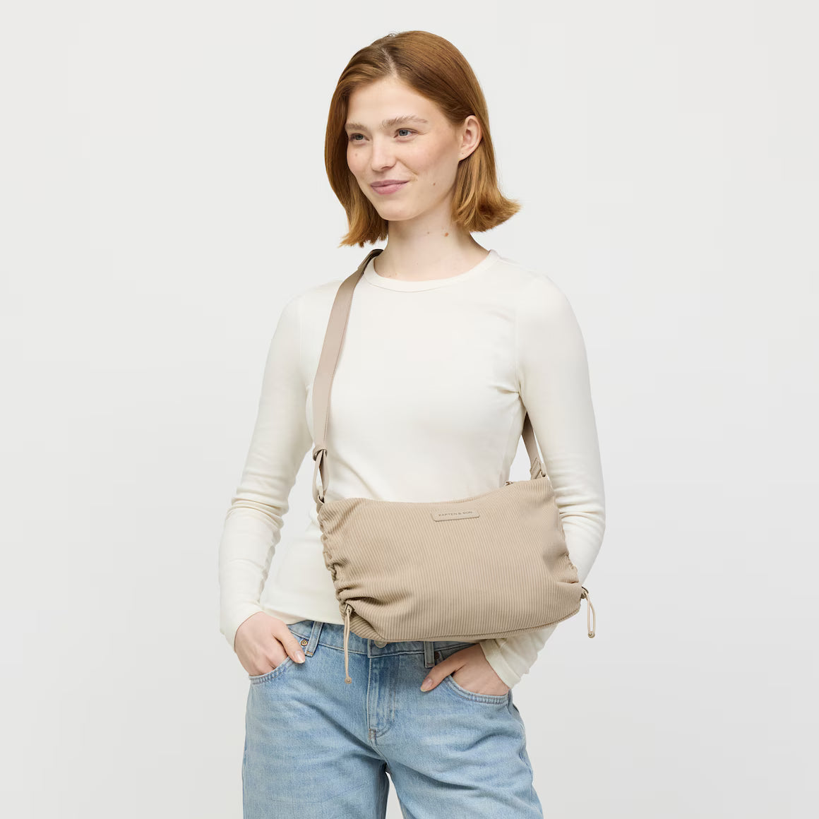 Crossbody Bag „Skara Small Cord Dusty Sand"