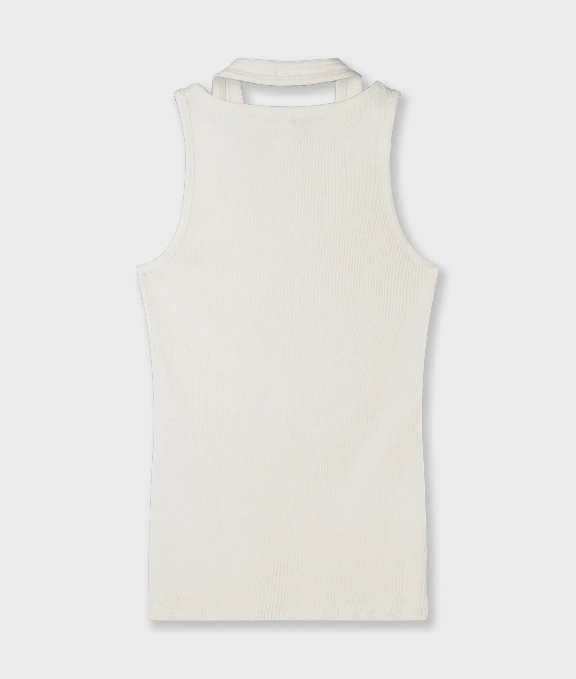 A-Symmetic Rip Top-ecru