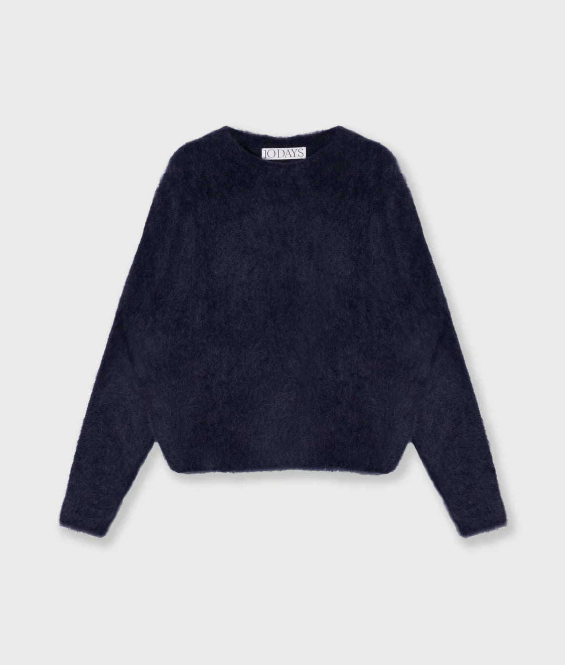 Cropped Hairy Knit Sweater