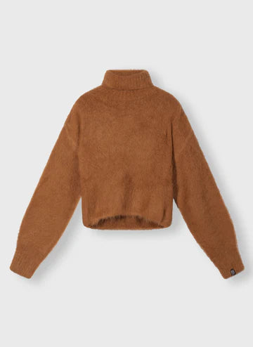 Cropped Knit Turtleneck