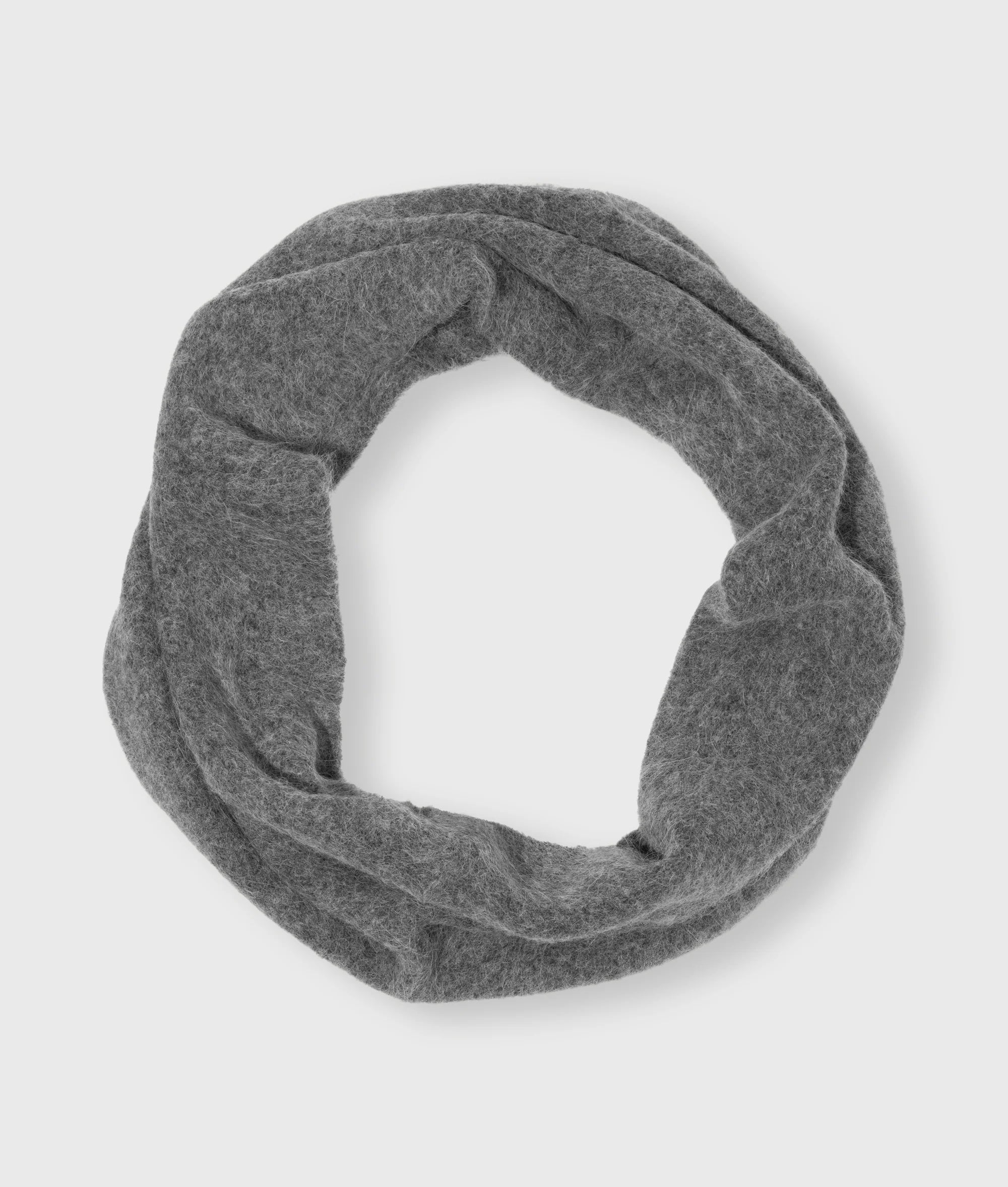 Round Hairy Knit Scarf