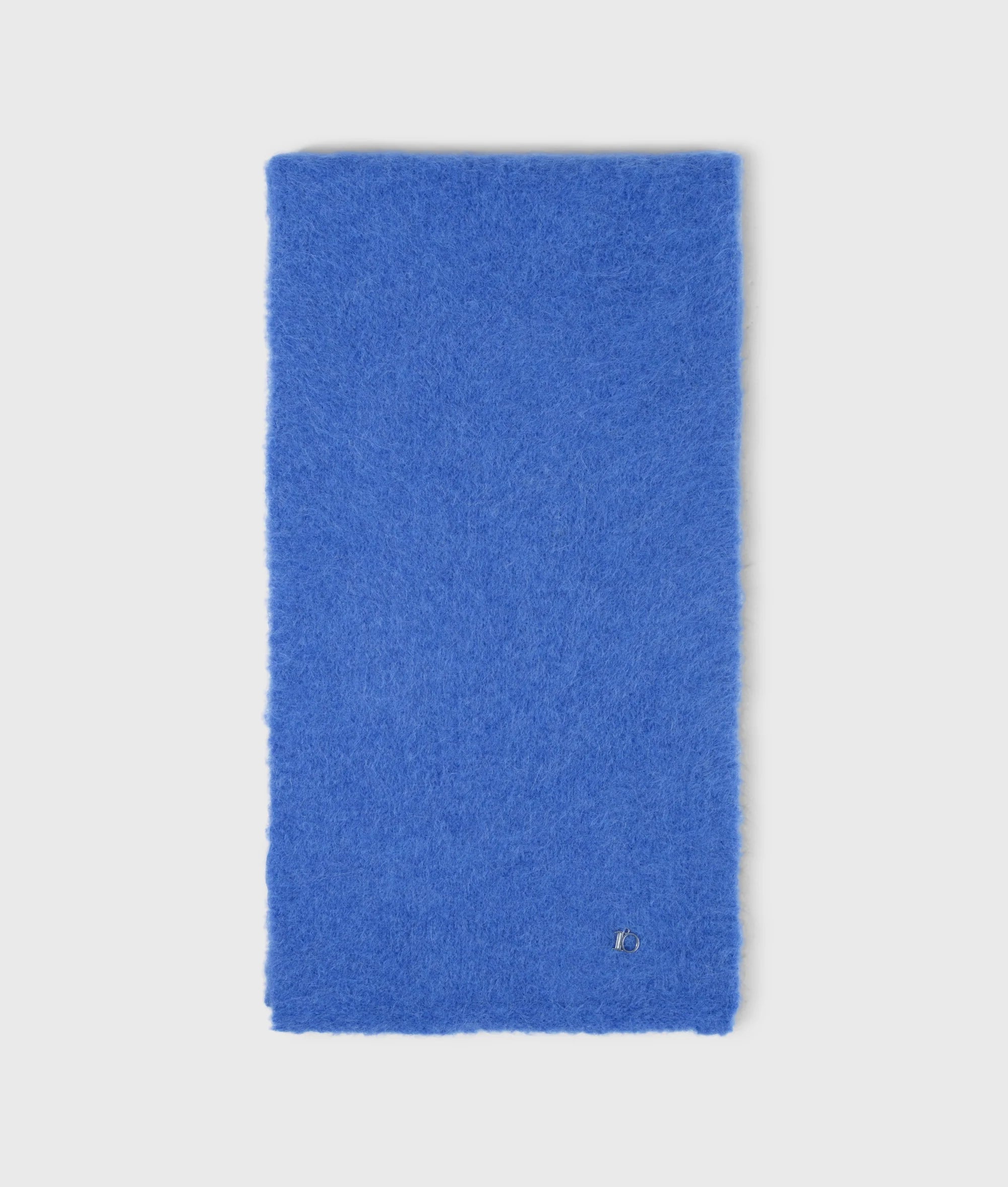 Hairy Knit Scarf ultramarine