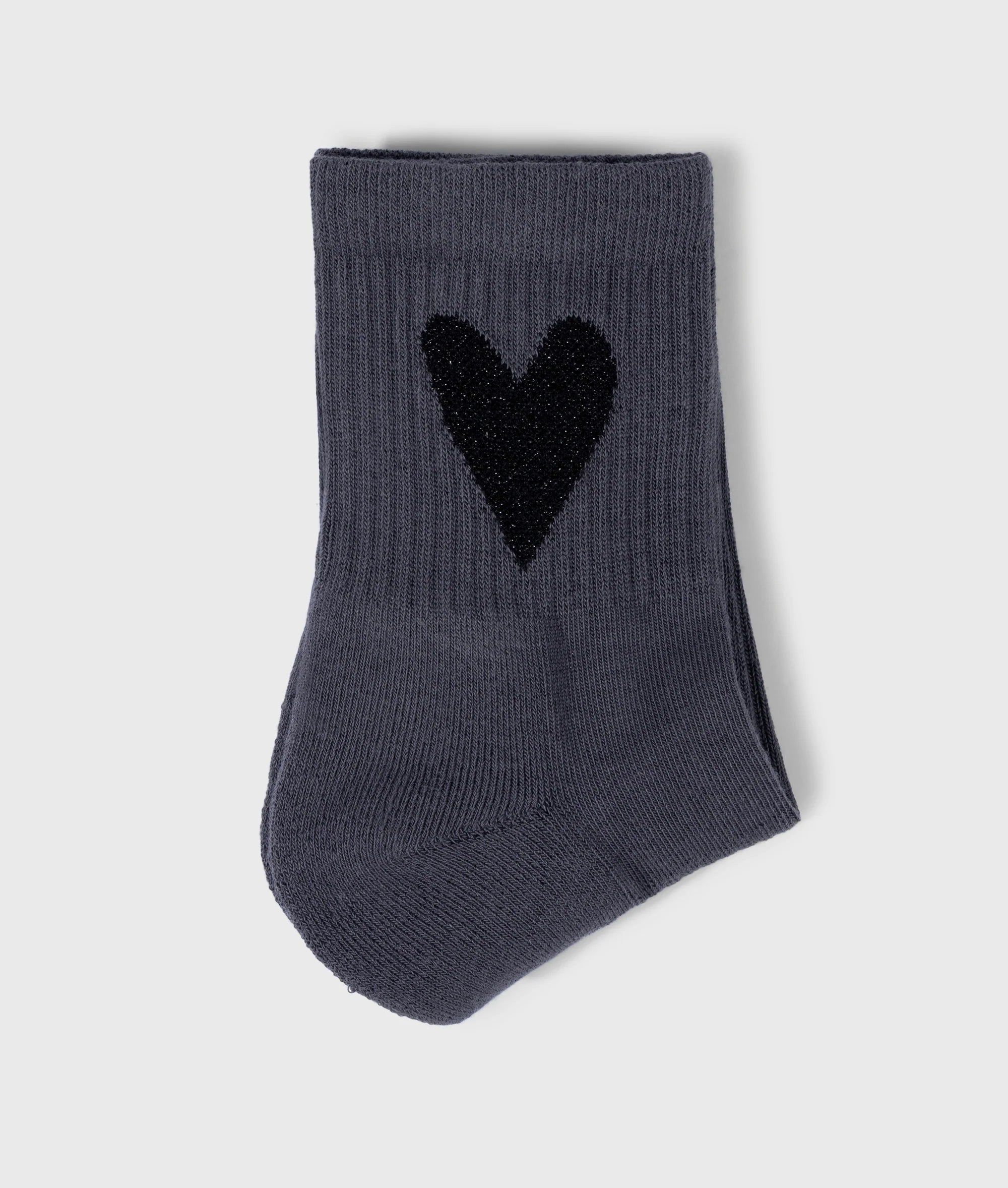 Socks Heart steel blue
