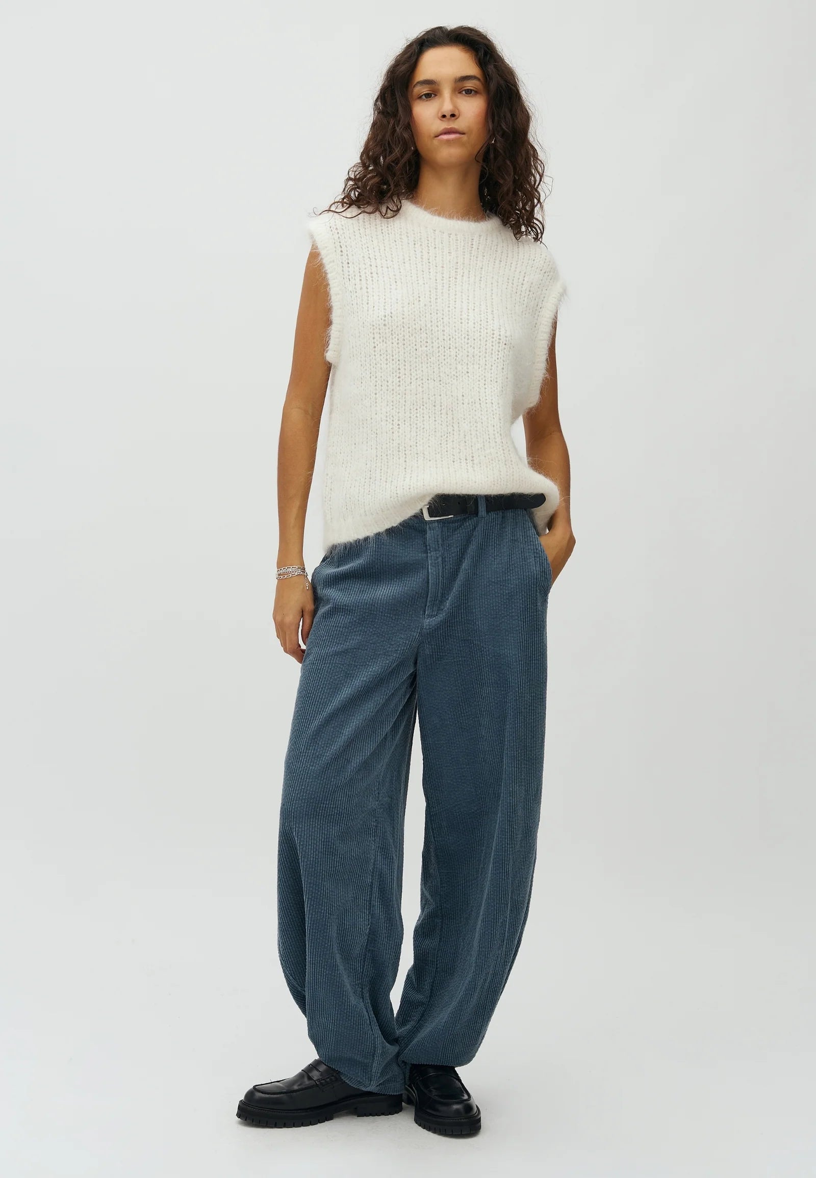 Cordhose "Silir-M" blue mirage