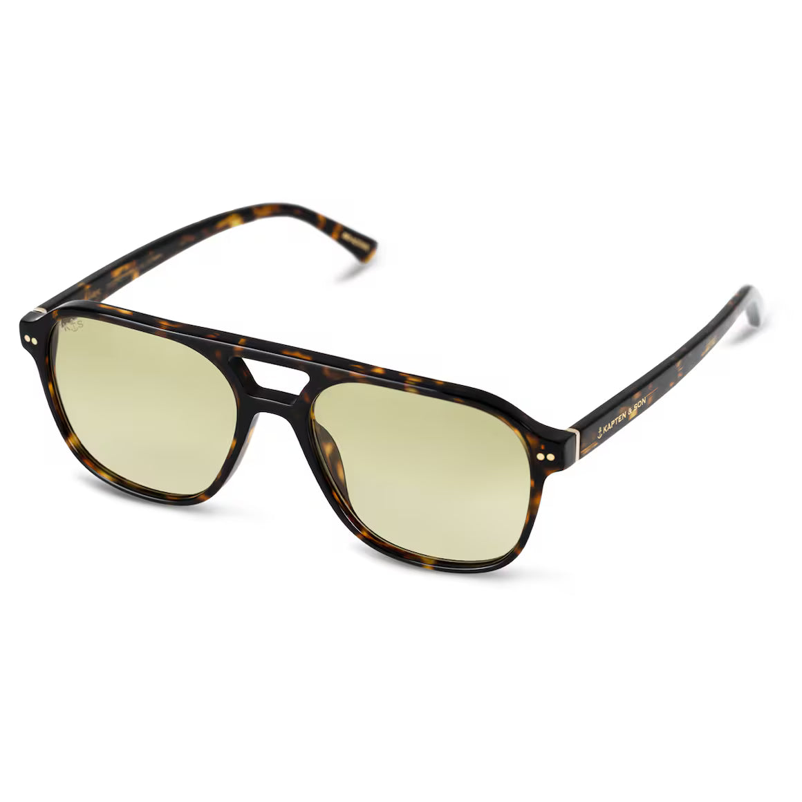 Sonnenbrille „Zurich Oversize dark Tortoise Green“