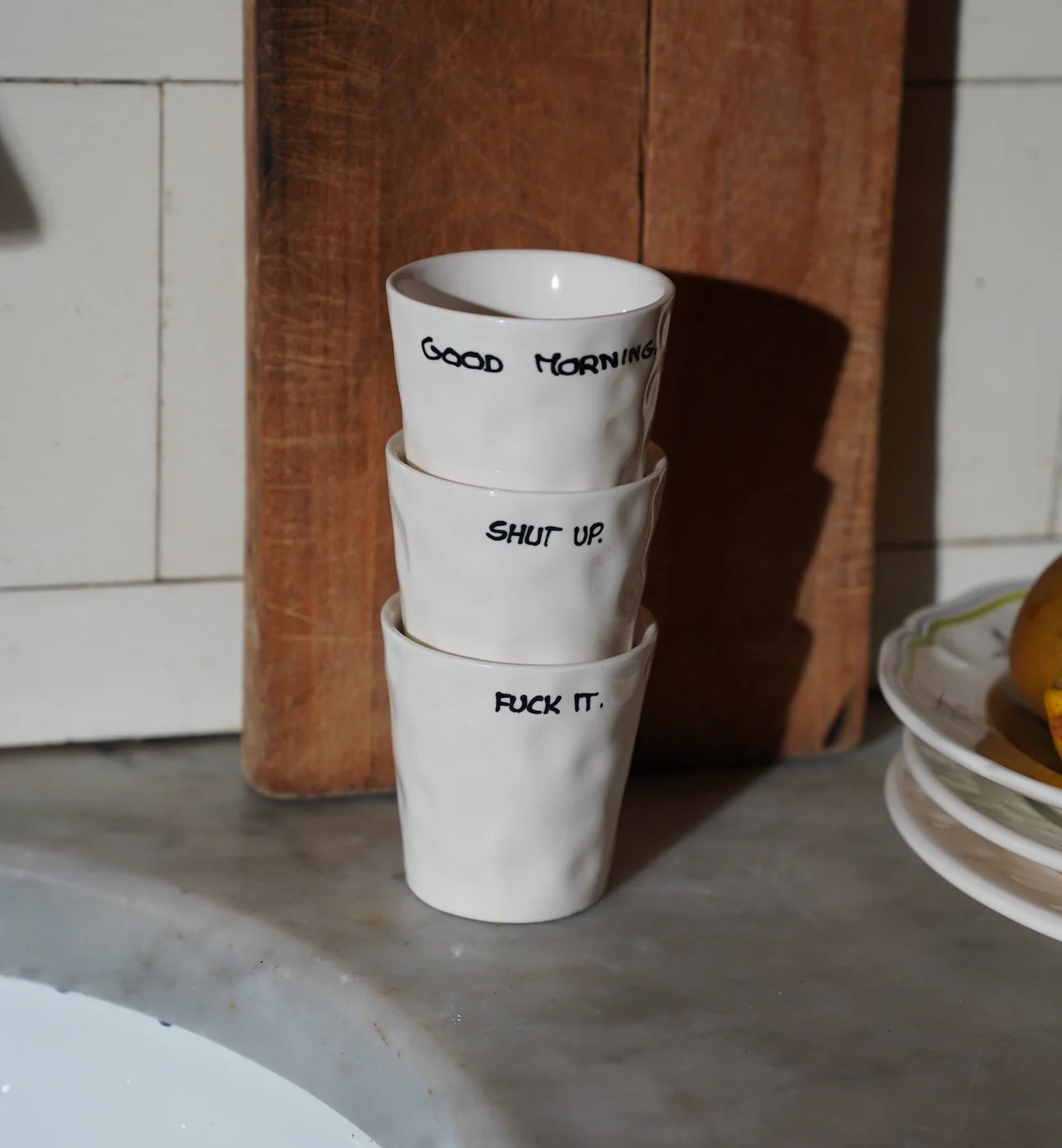 Coffee Cup "Shut Up"