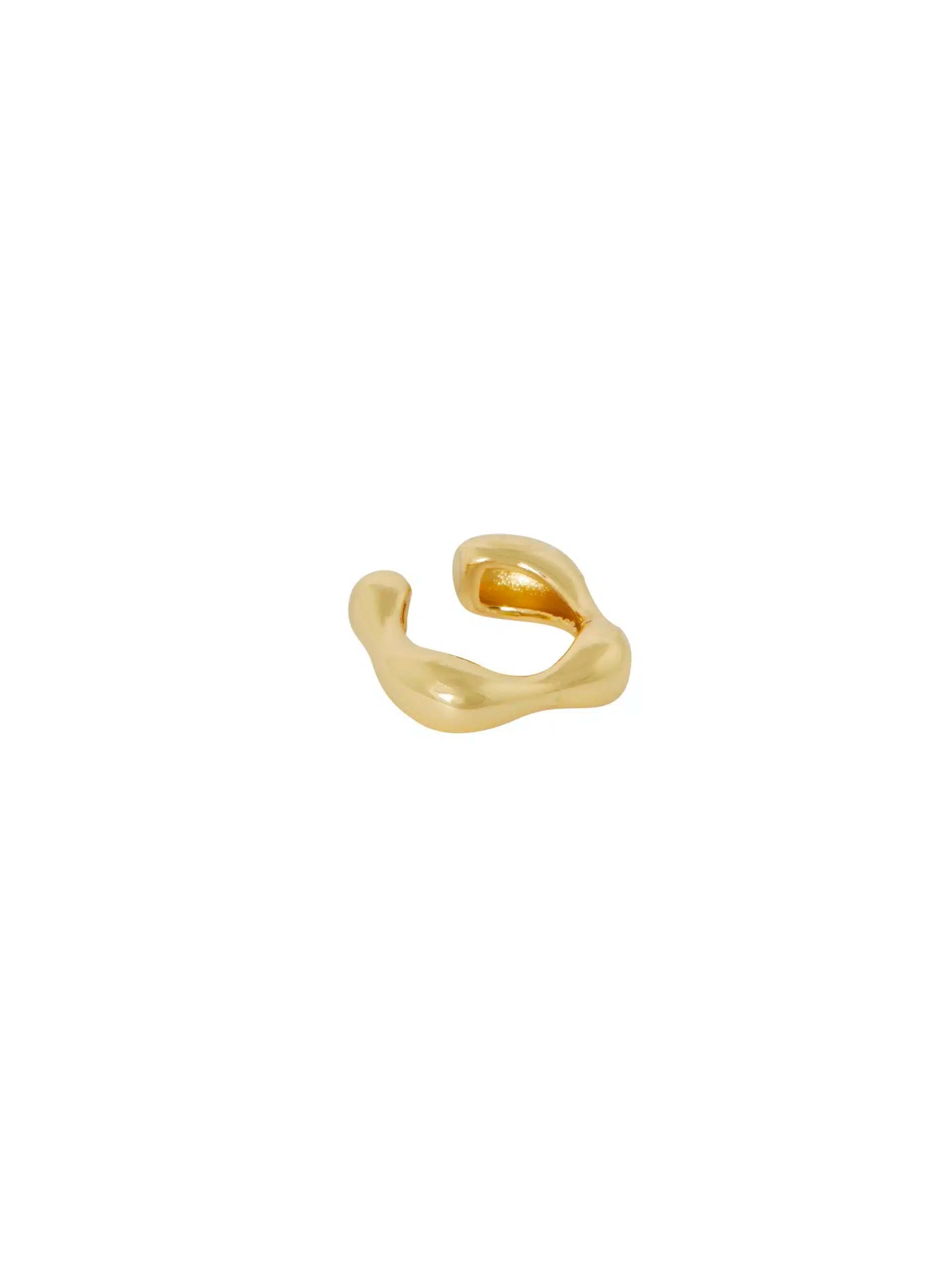 Vergoldeter organischer Earcuff