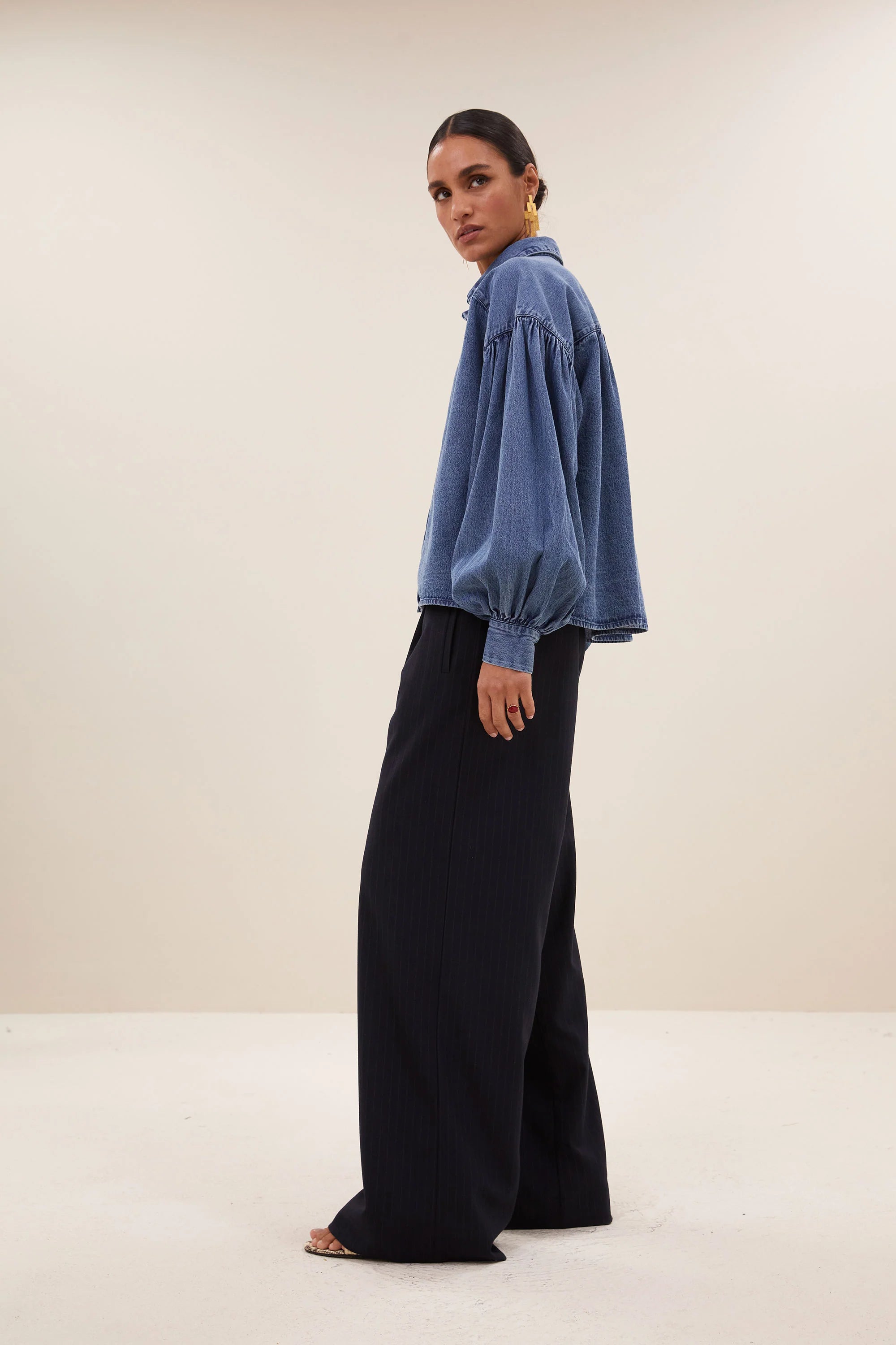 Denim Blouse "Sarah Short"