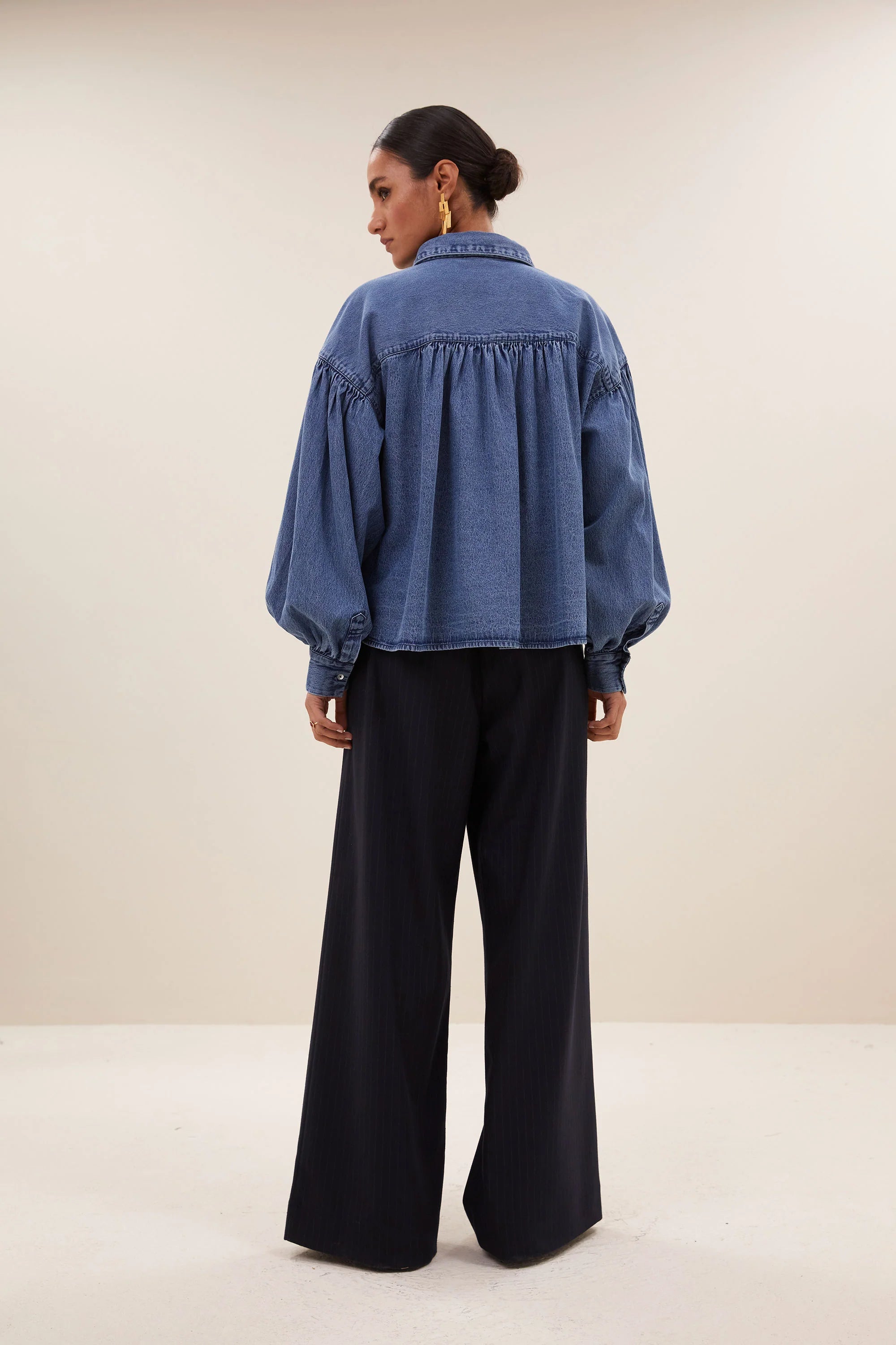 Denim Blouse "Sarah Short"