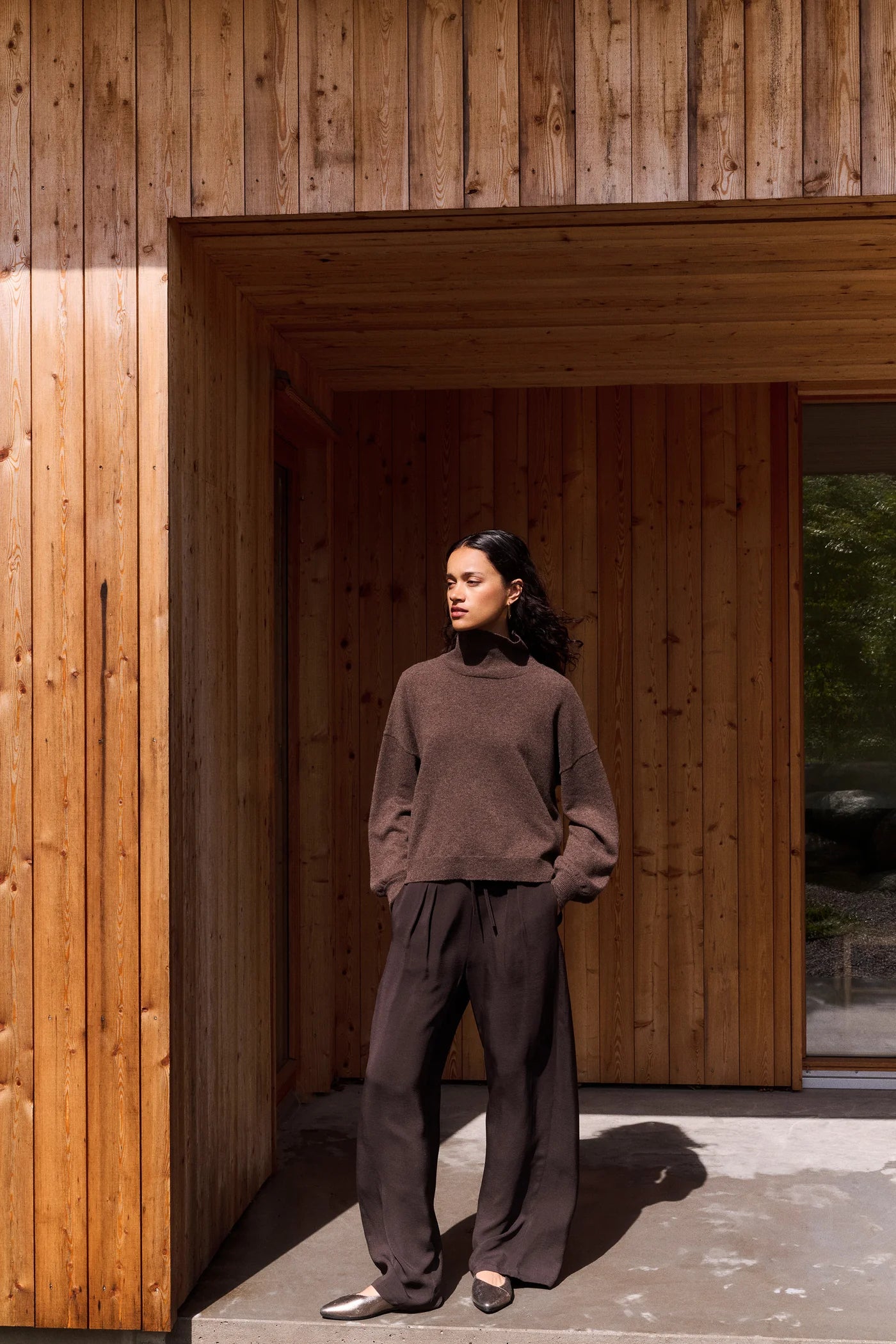 Satin Stripe Pants "Uma"