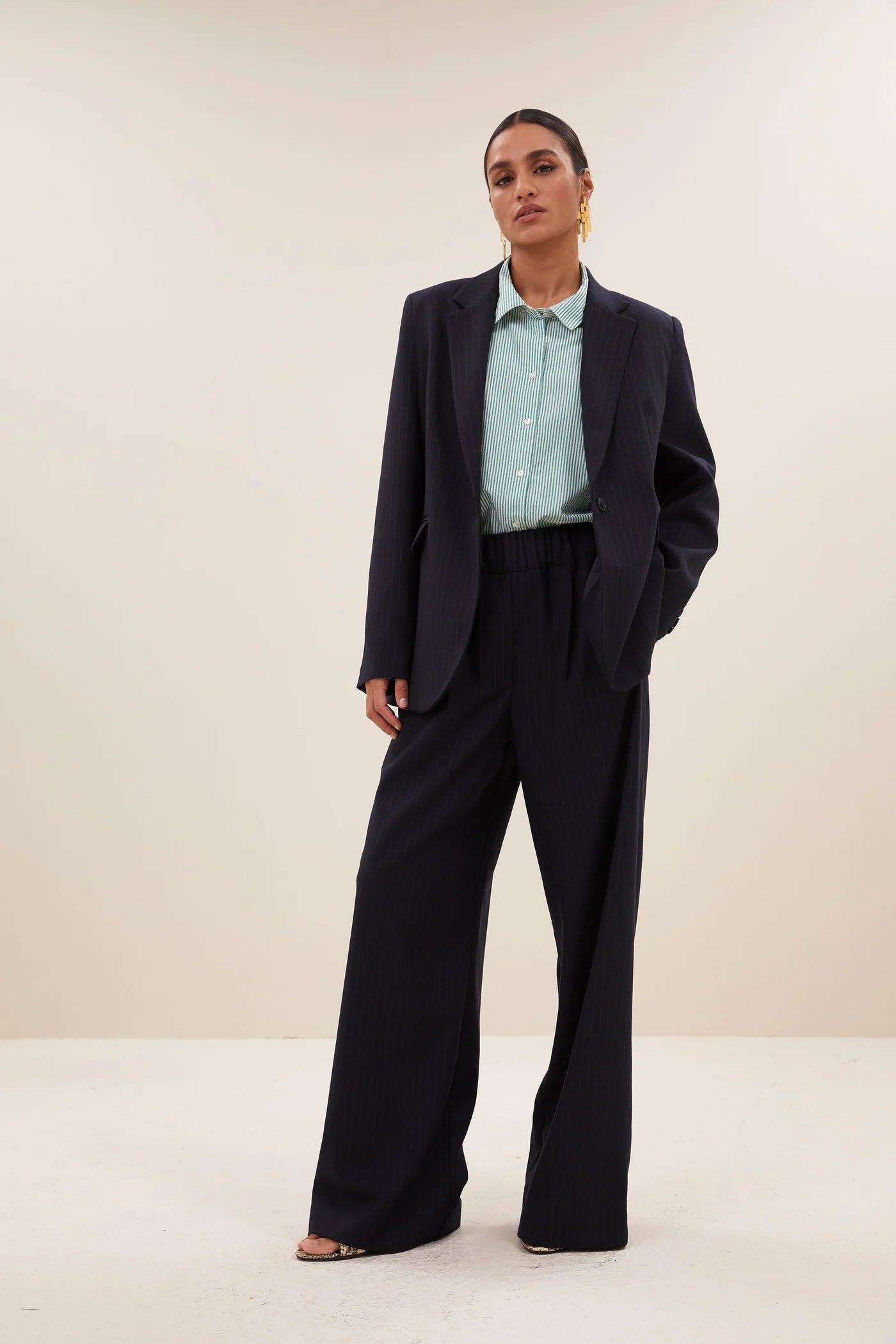 Blazer "Jill Pinstripe" midnight