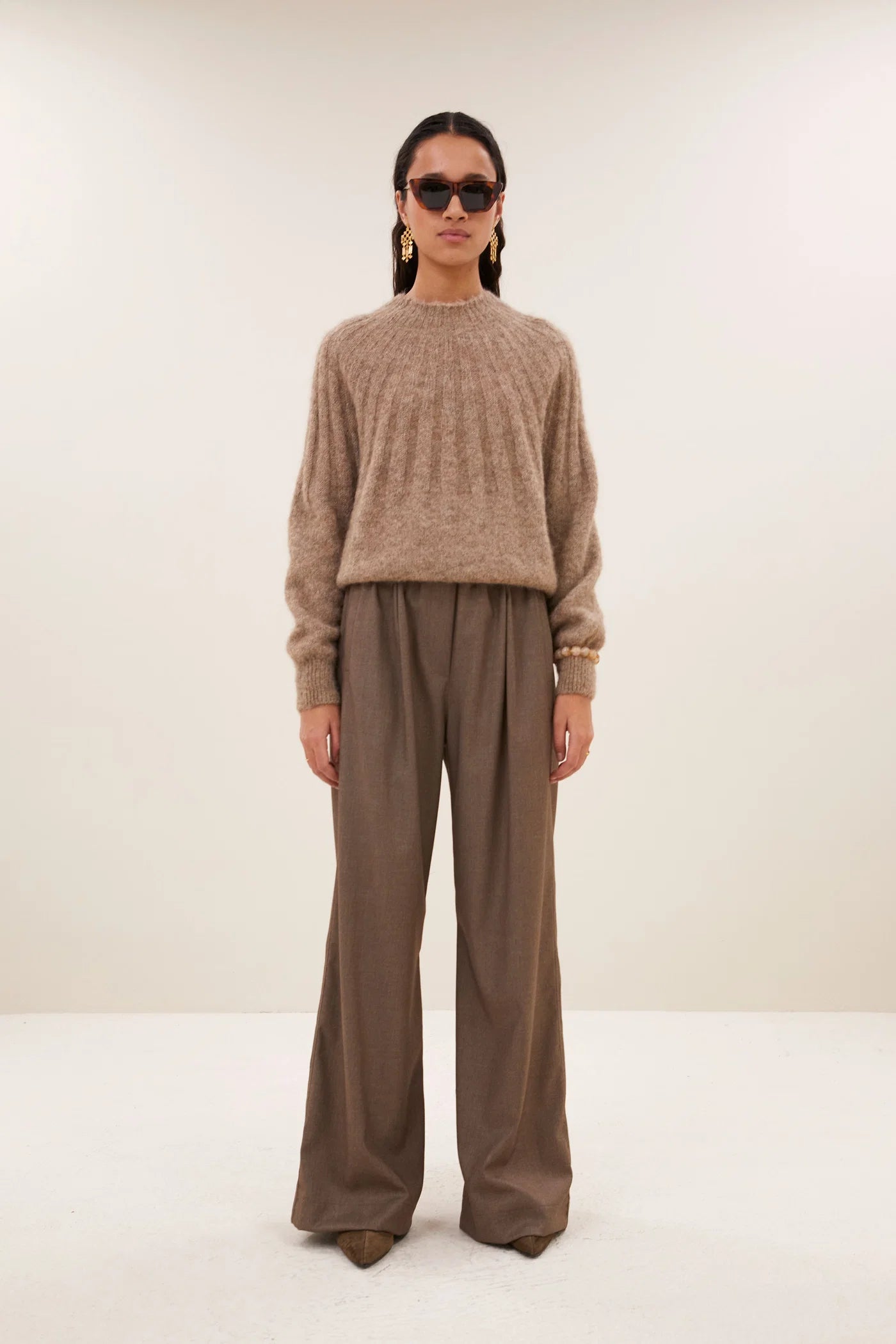 Pants "Benji Melange" biscuit melee