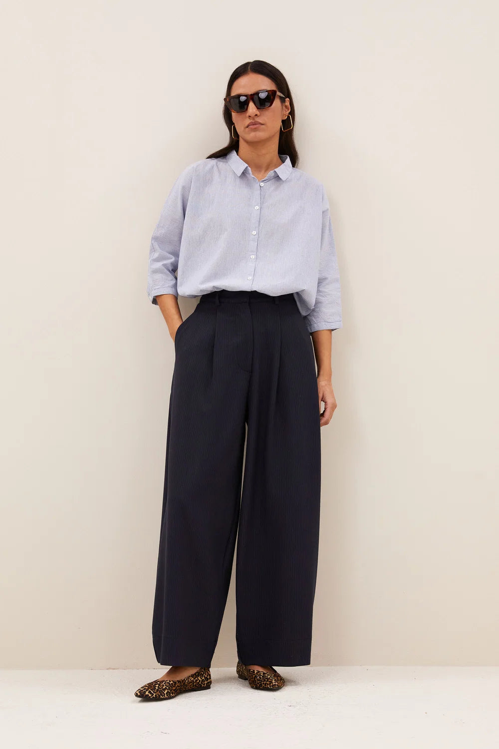 Pants "Frida Coopper Stripe" copper stripe
