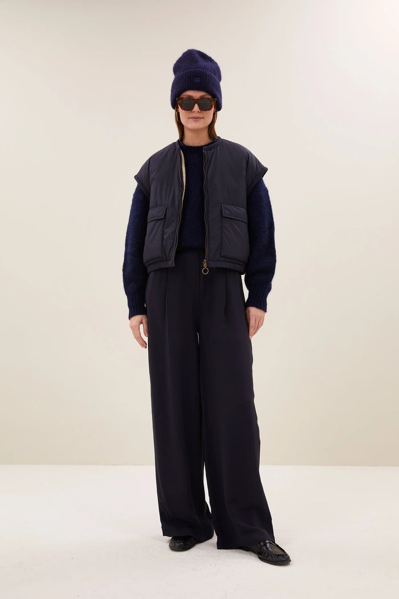 Sleeveless Jacket "Gio" Midnight